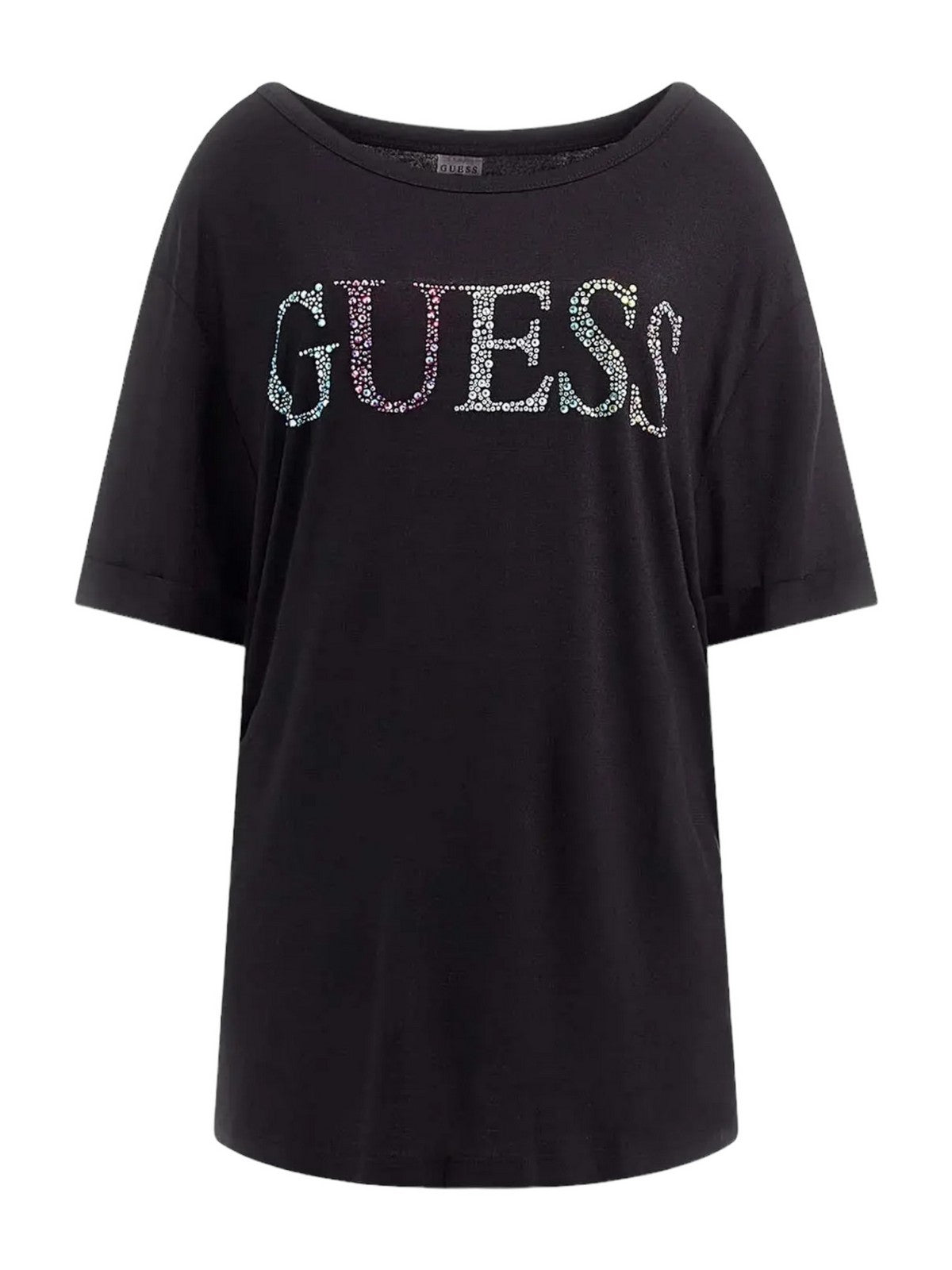 GUESS BEACHWEAR T-Shirt e Polo Donna t-shirt E4GI02 K68D2 JBLK Nero