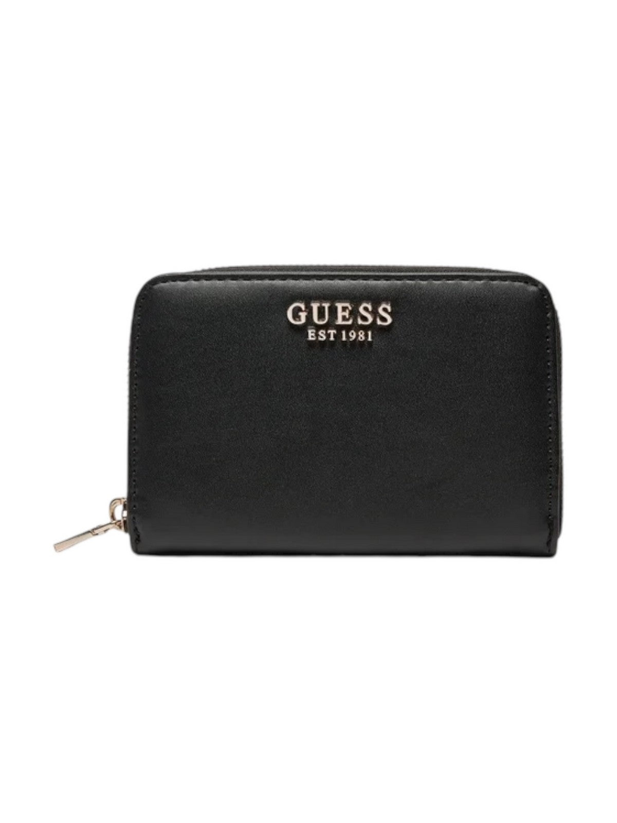 GUESS Portafoglio Donna Laurel Slg Small Zip SWVC85 00140 BLA Nero gioboutiqueweb