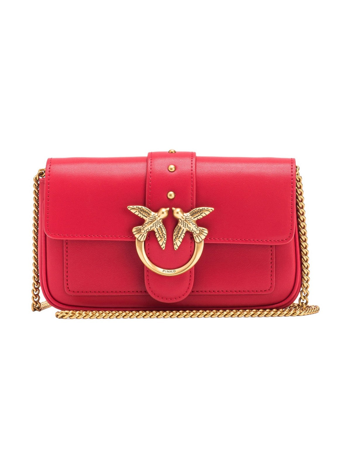 Pinko Woman Bag Love One Pocket C Vetello Silk 100061-A0F1 R30Q Rojo