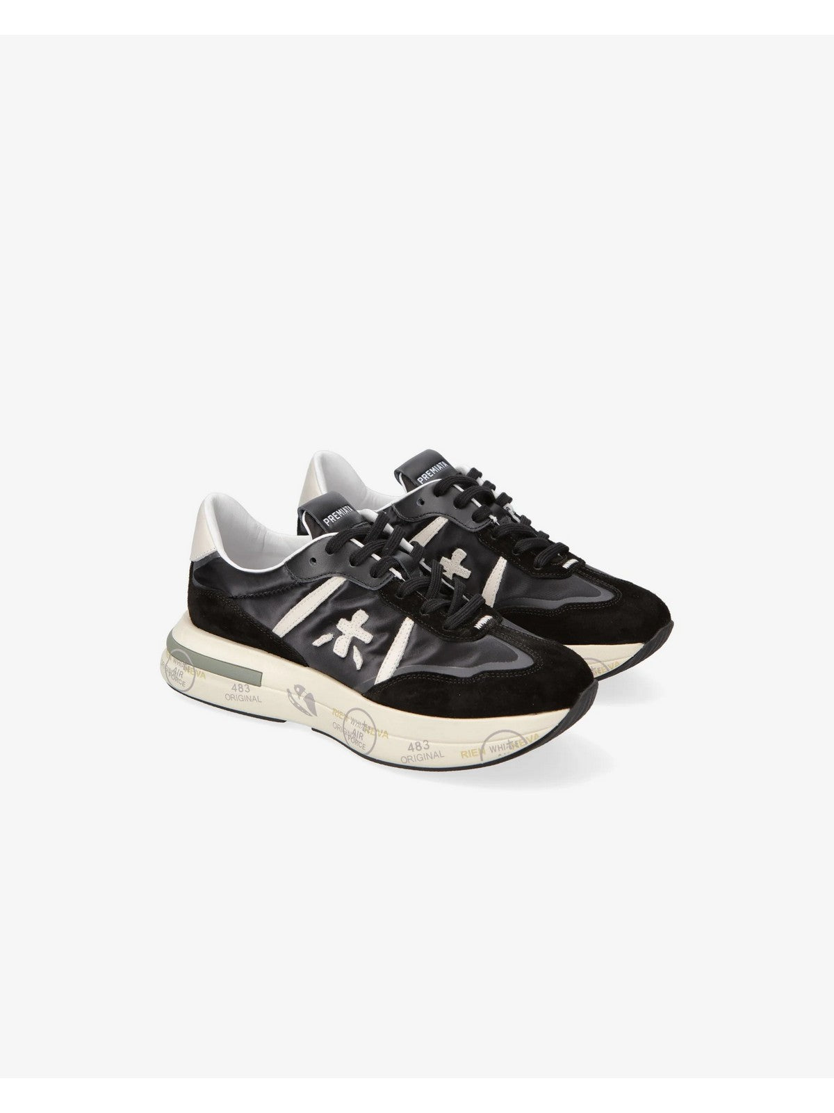 PREMIATA Sneaker Donna  CASSIE VAR 6471 Nero gioboutiqueweb