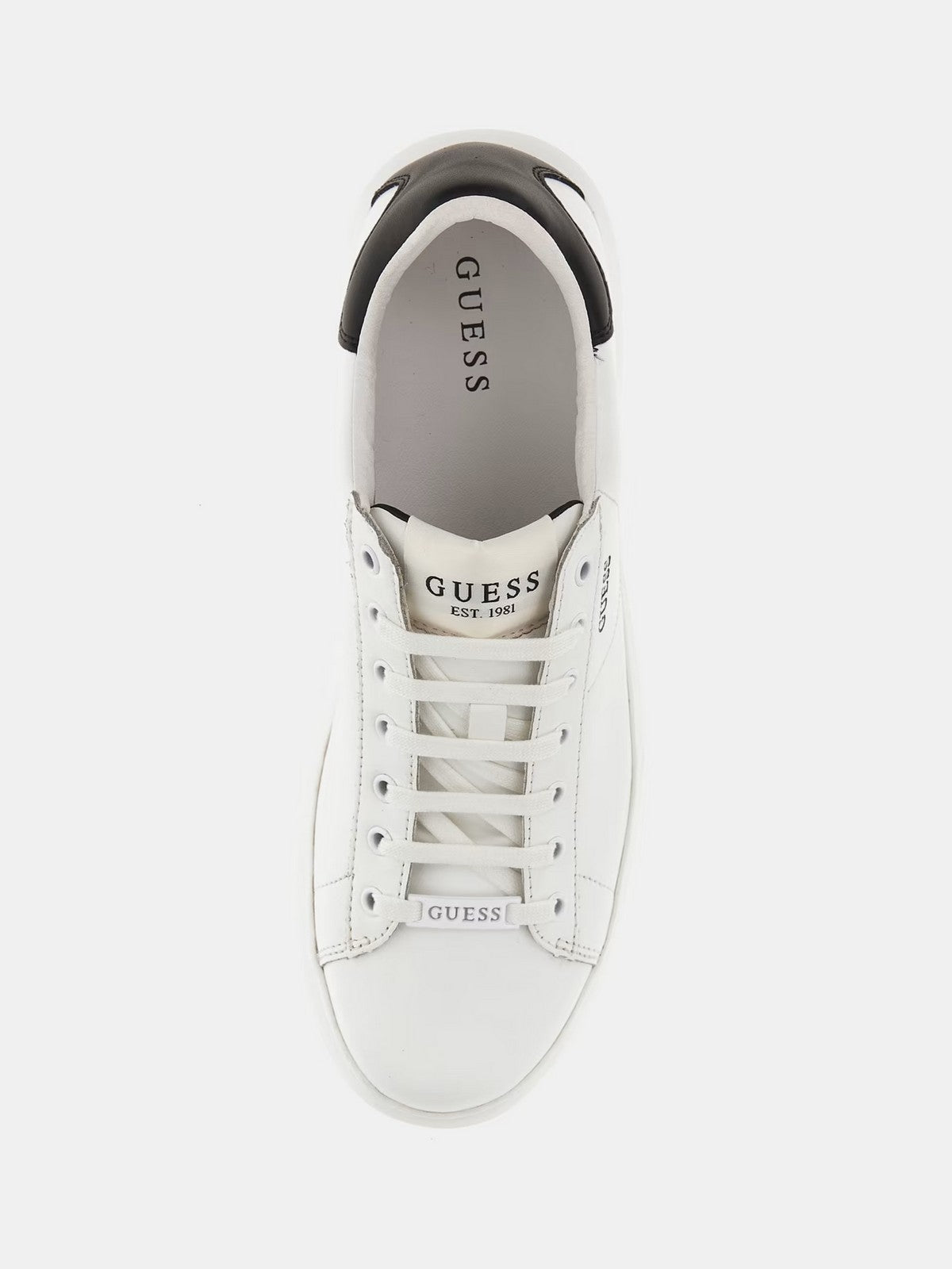 GUESS Vibo FM8VIB LEL12 WHIBK Baskets pour hommes Blanc