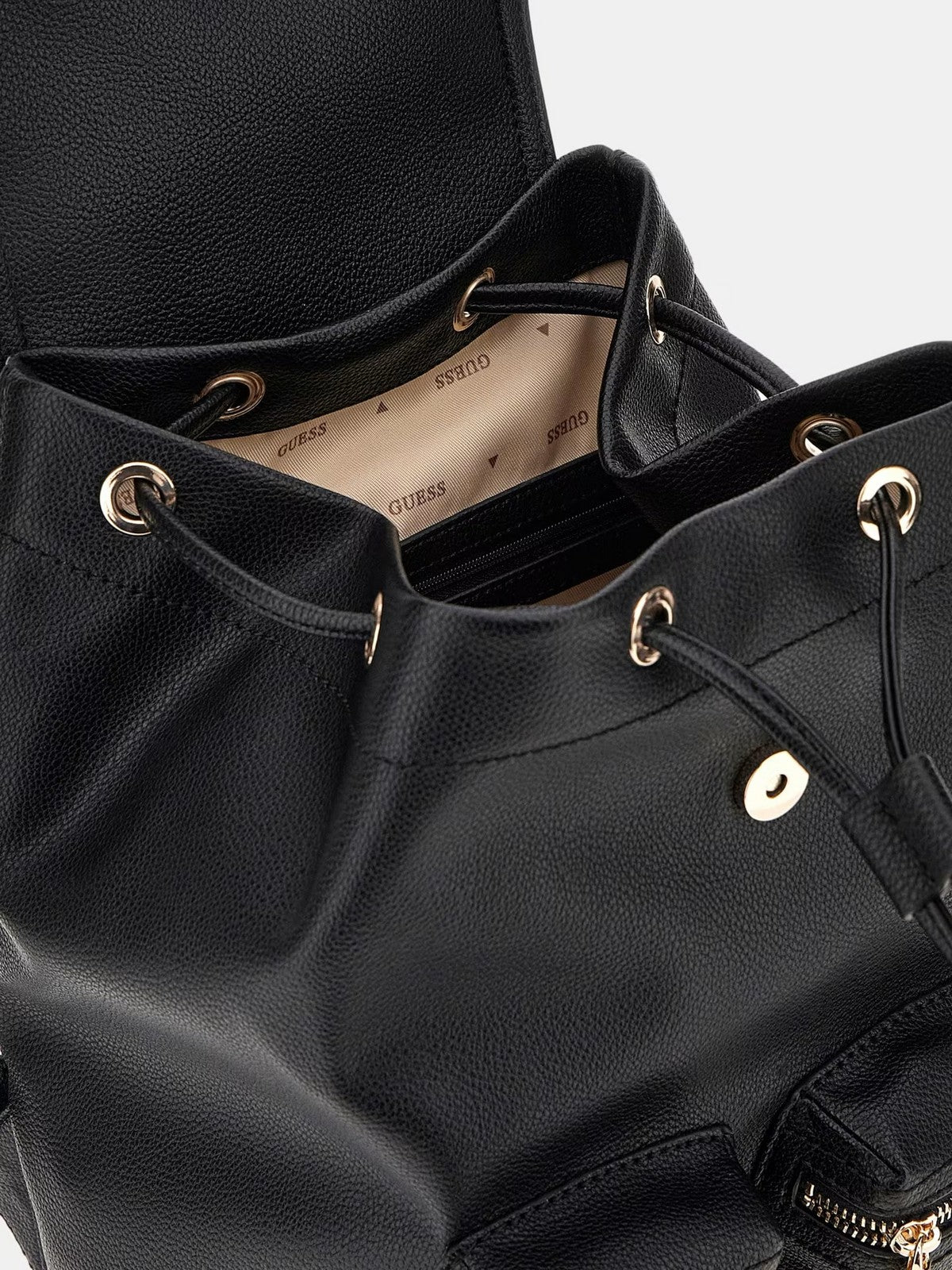 GUESS Zaino Donna MANHATTAN II FLAP BACKPACK HWBG71 18310 BLA BLACK