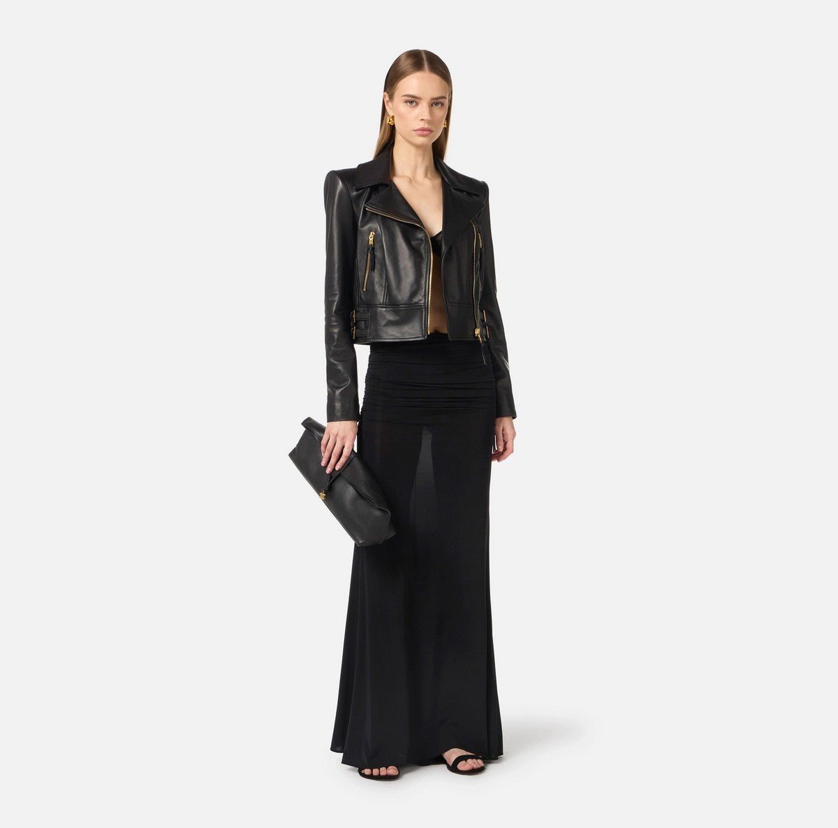 ELISABETTA FRANCHI Giubbino Donna  GD57Z61E2 110 Nero