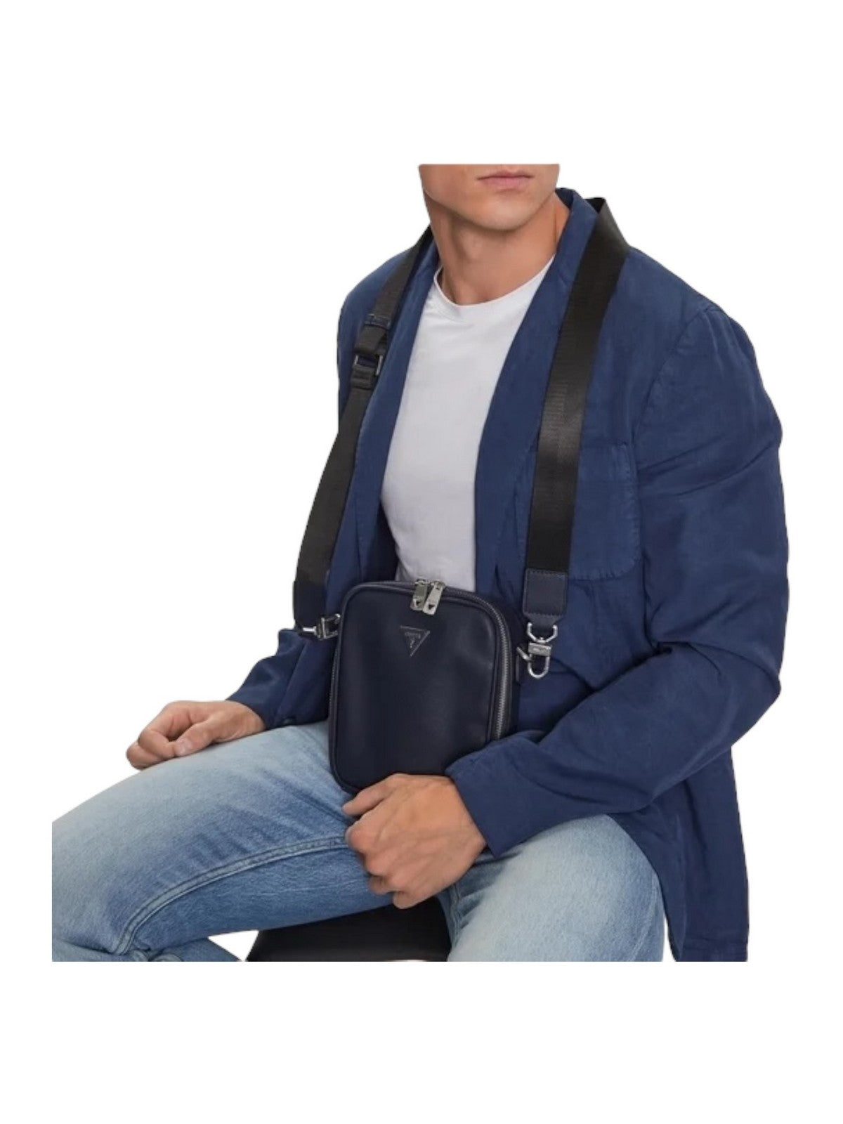 Supongo de la correa para hombres HMECSA P3254 Azul Azul