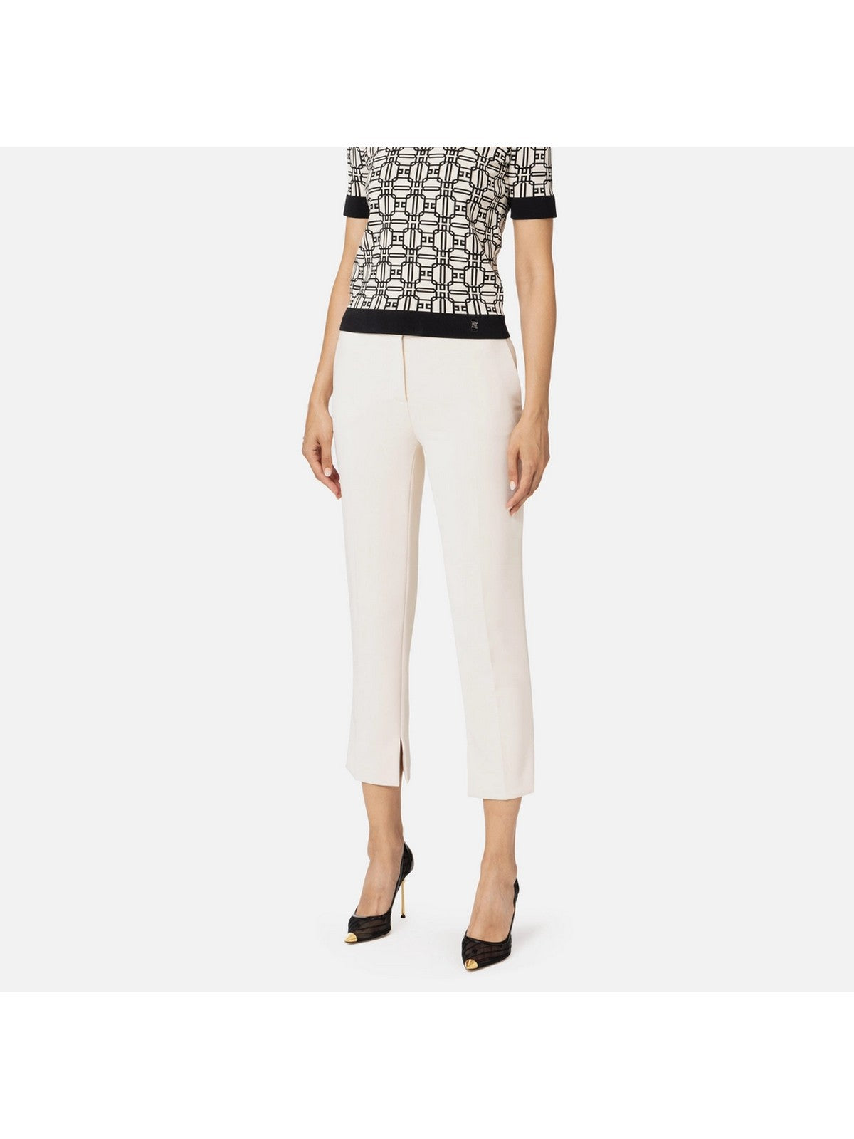 ELISABETTA FRANCHI Pantalone femme PA05447E2 193 blanc