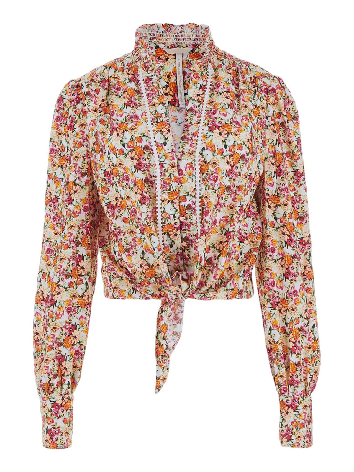 GUESS Camicia Donna Ls New Rita Shirt W4GH64 WG562 P54Z Rosa