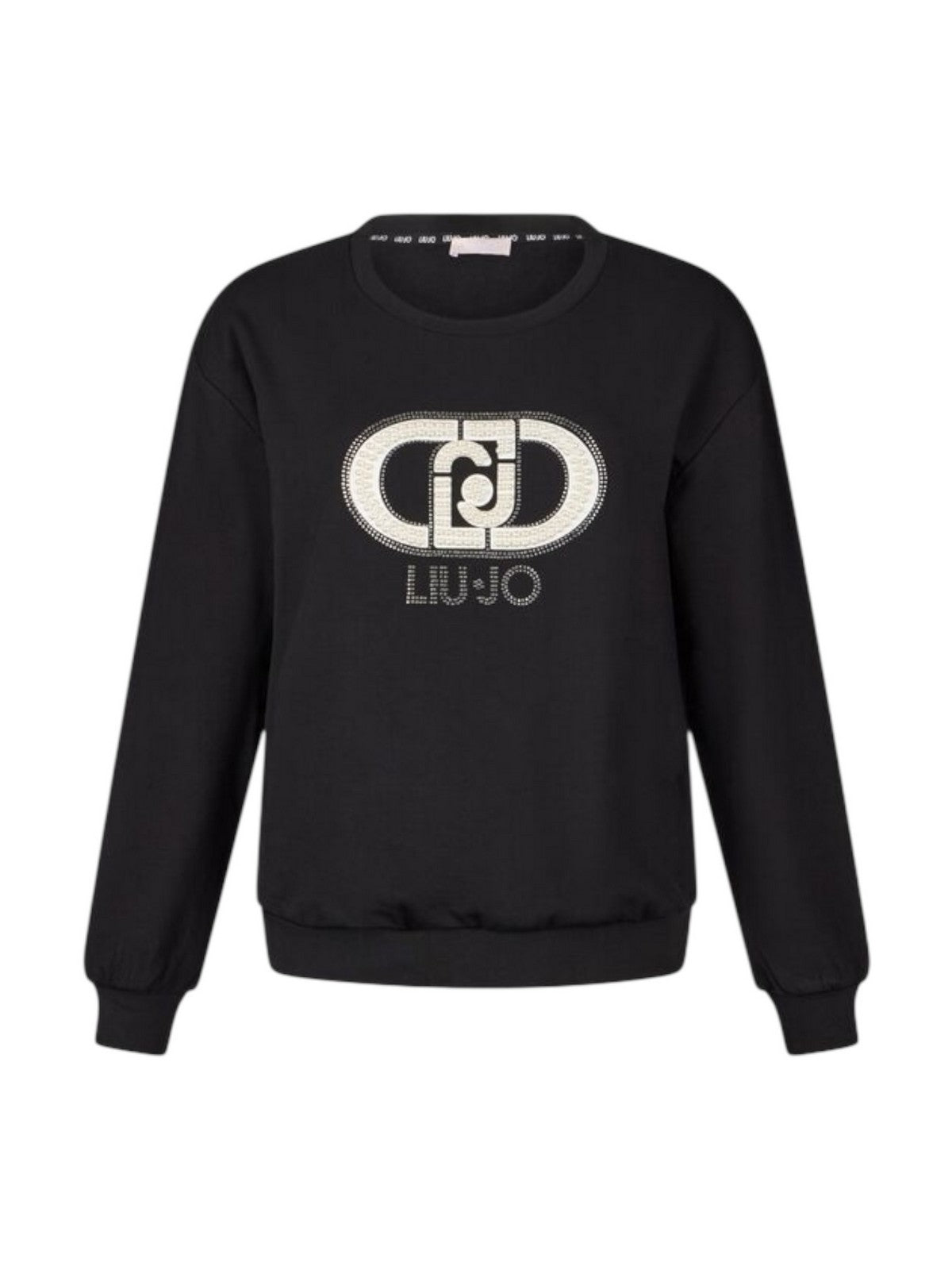 LIU JO SPORT Felpa Donna  TF5154FS576 R9932 NERO/MONOGRAM