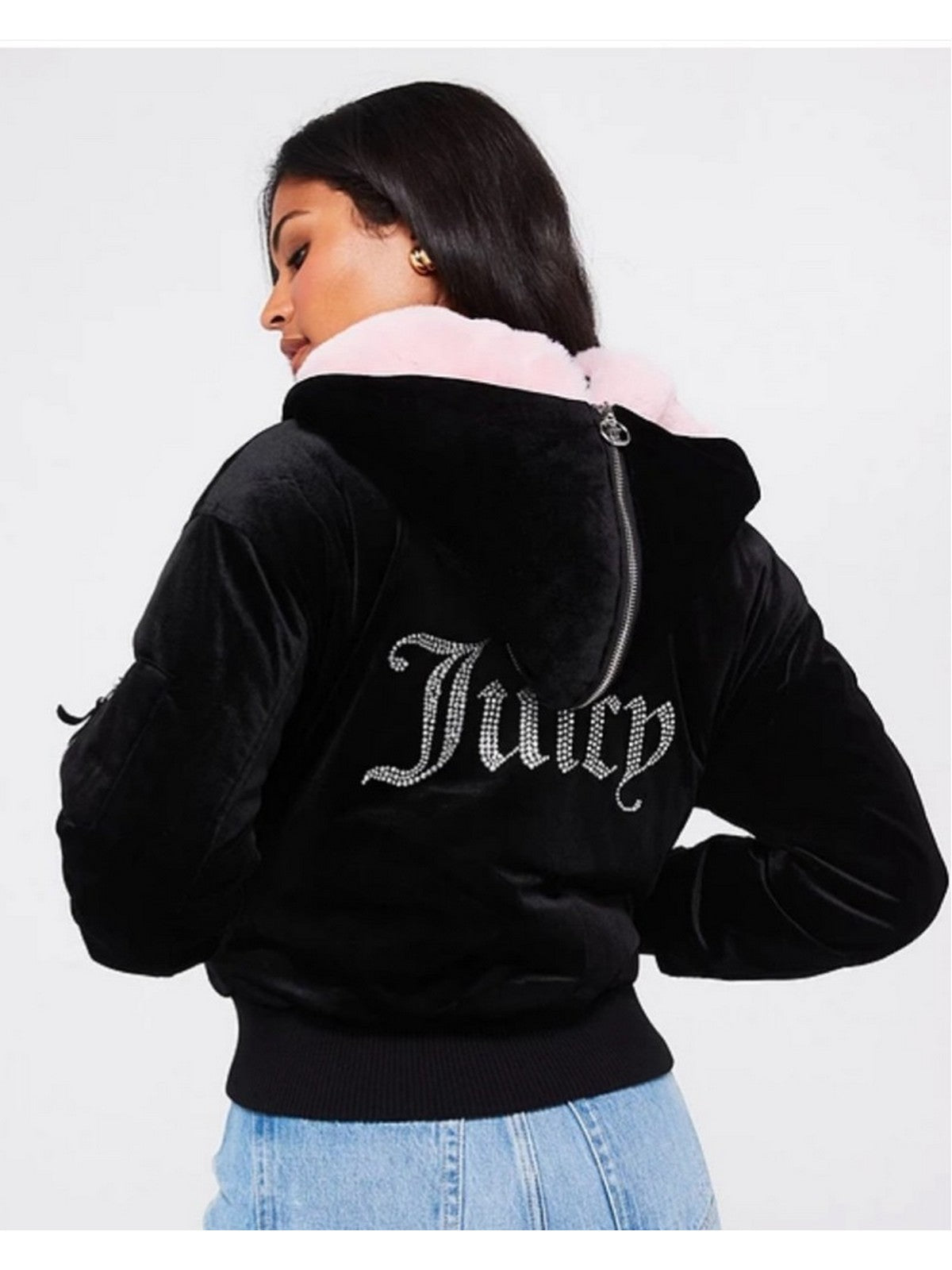 JUICY COUTURE Piumino Donna Rydell Diamante Bomber VIJH80455WPFJ00 Nero gioboutiqueweb