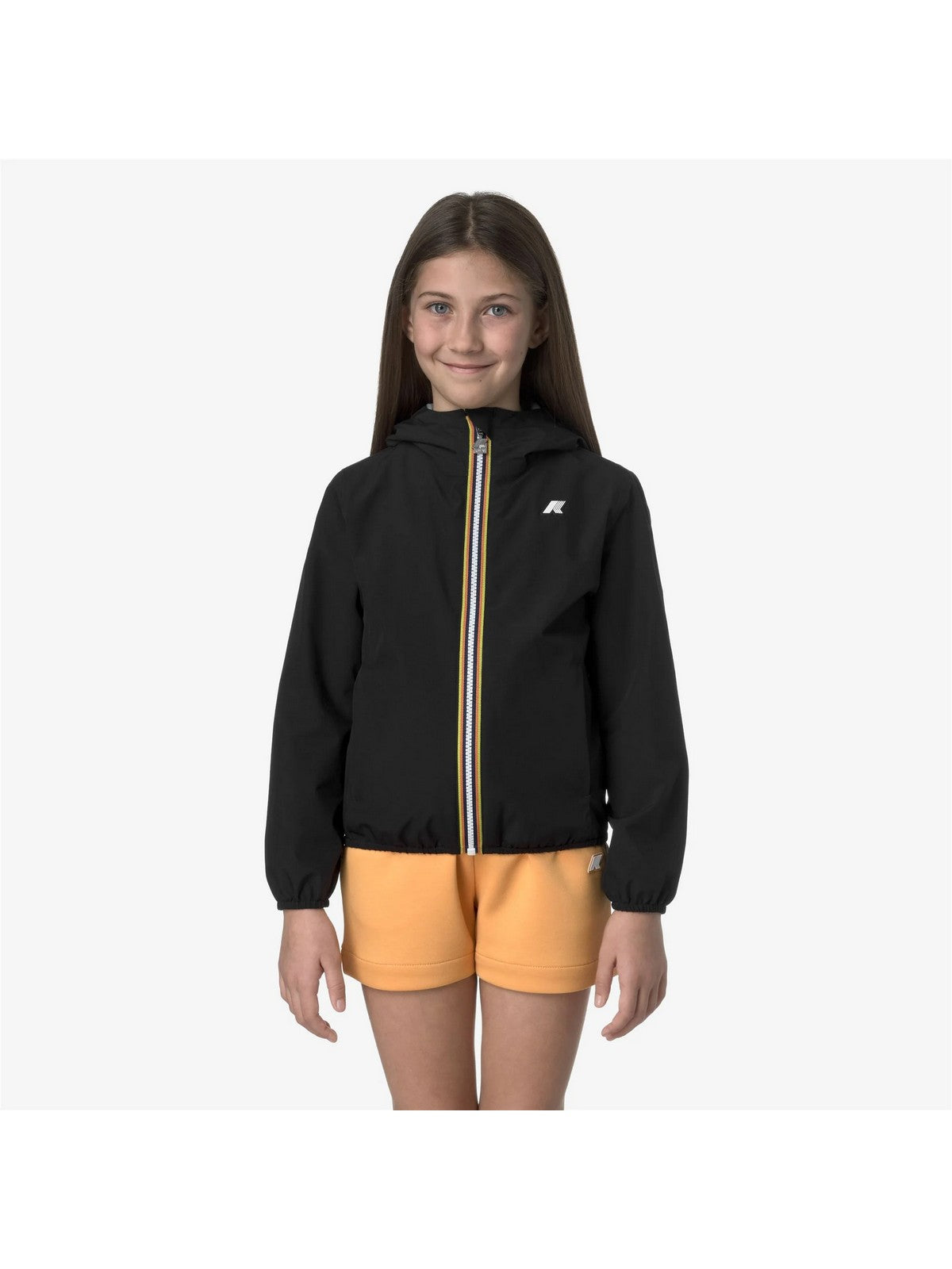 K-WAY KIDS Giubbino Bambine e ragazze P. LILY STRETCH POLY JERSEY K2148NW USY BLACK PURE