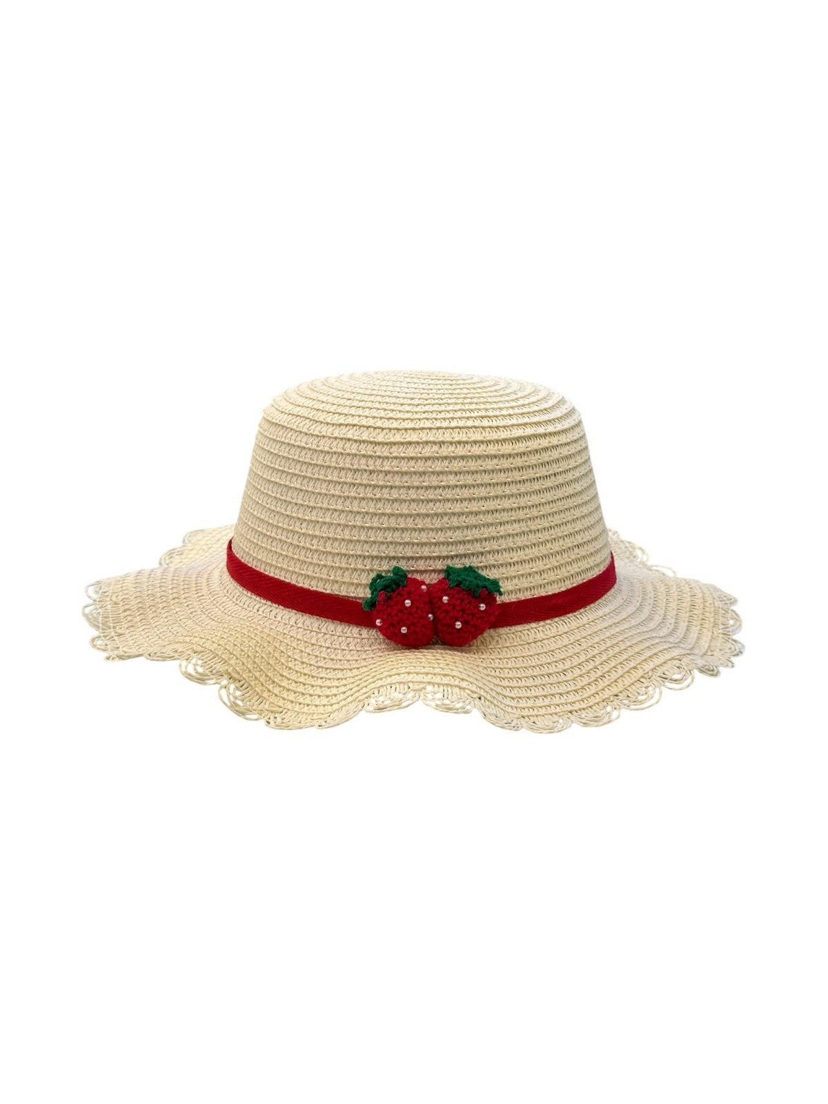 MC2 SAINT BARTH Cappello Bambine e ragazze  GENNY HAT 03823H STRAW 10 STRAWBERRY PATCH EMB