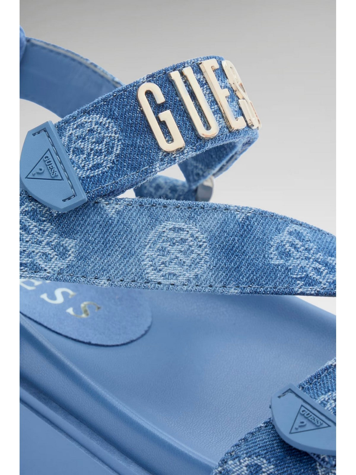 GUESS Sandalo Donna FETTA FLJFTT DEN03 BLUE BLUE gioboutiqueweb