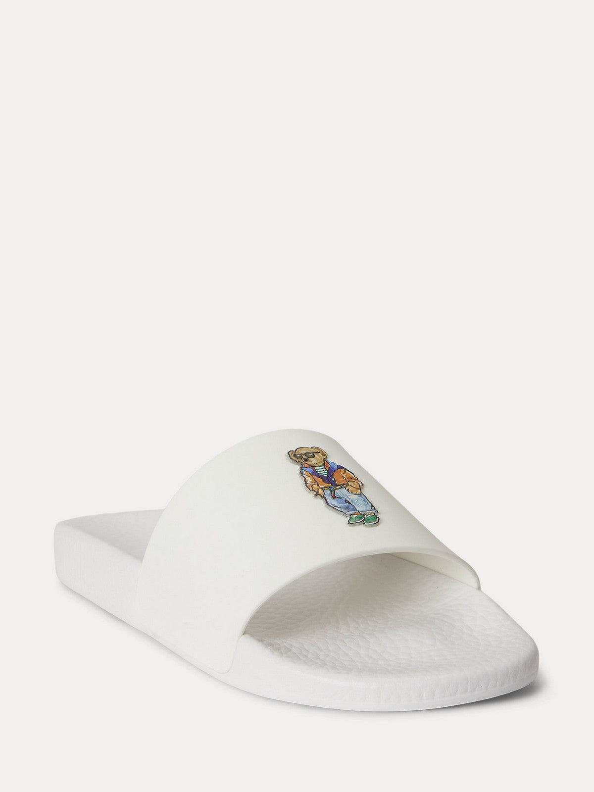 POLO SPORT Ciabatta Uomo Polo slide 809P09762 001 WHITE BEACH SHOP BEAR