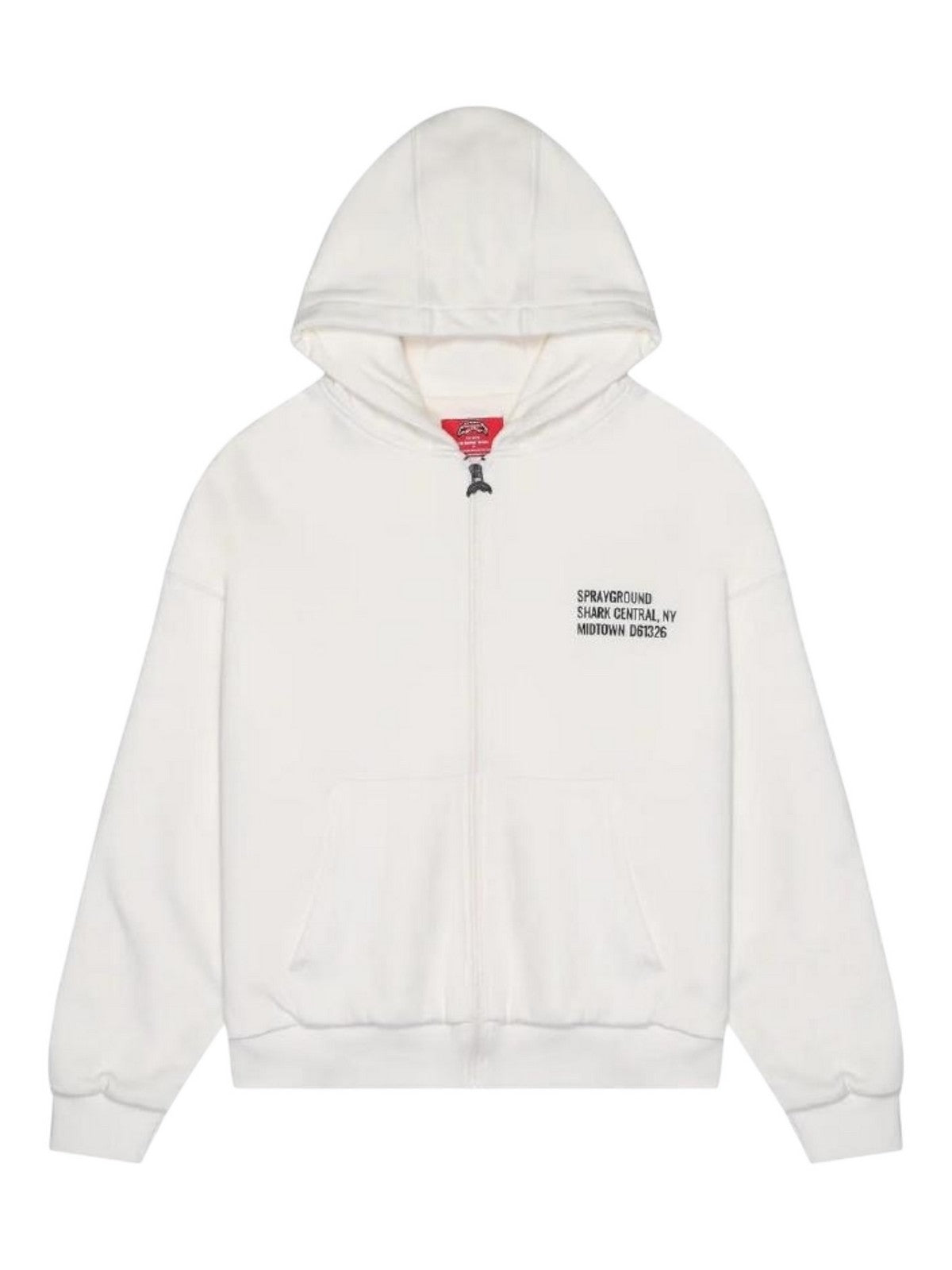 SPRAYGROUND Felpa Uomo SHARK CENTRAL PERFECT FULL-ZIP SP836GIVO IVORY
