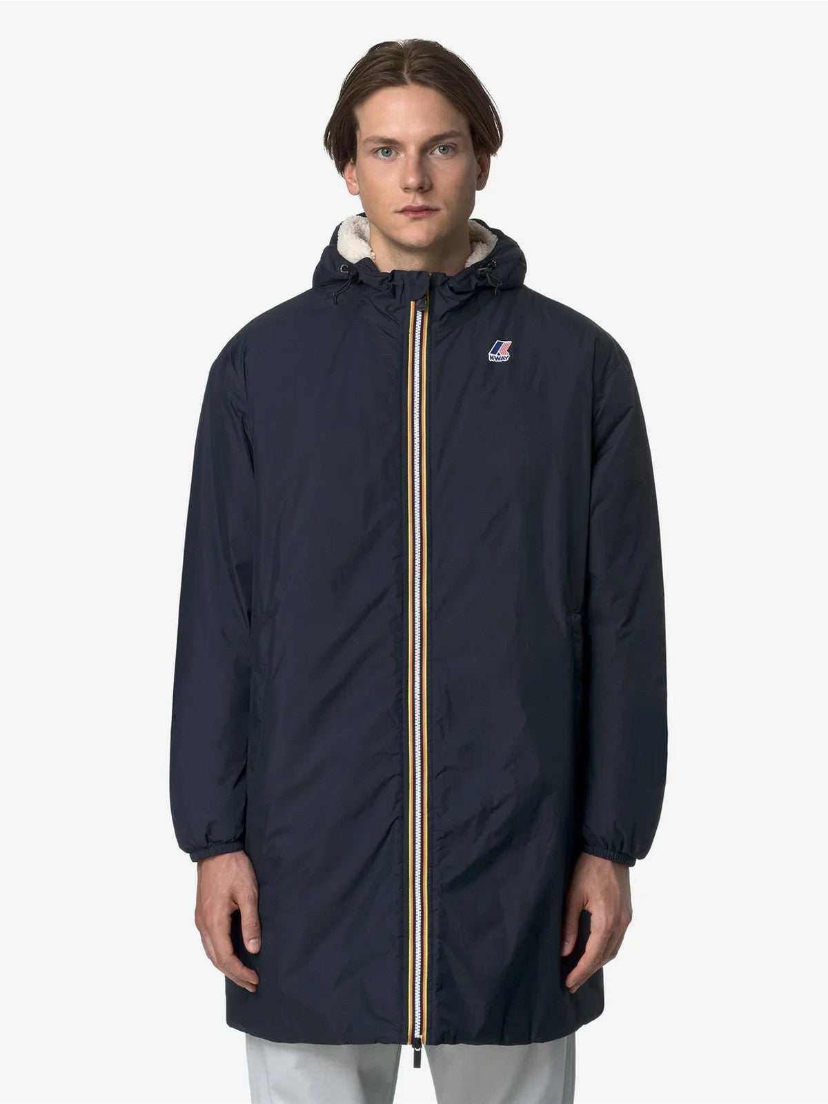K-WAY Giubbino Uomo LE VRAI 4.0 EIFFEL EAST ORSETT K21516W K89 BLUE DEPTH