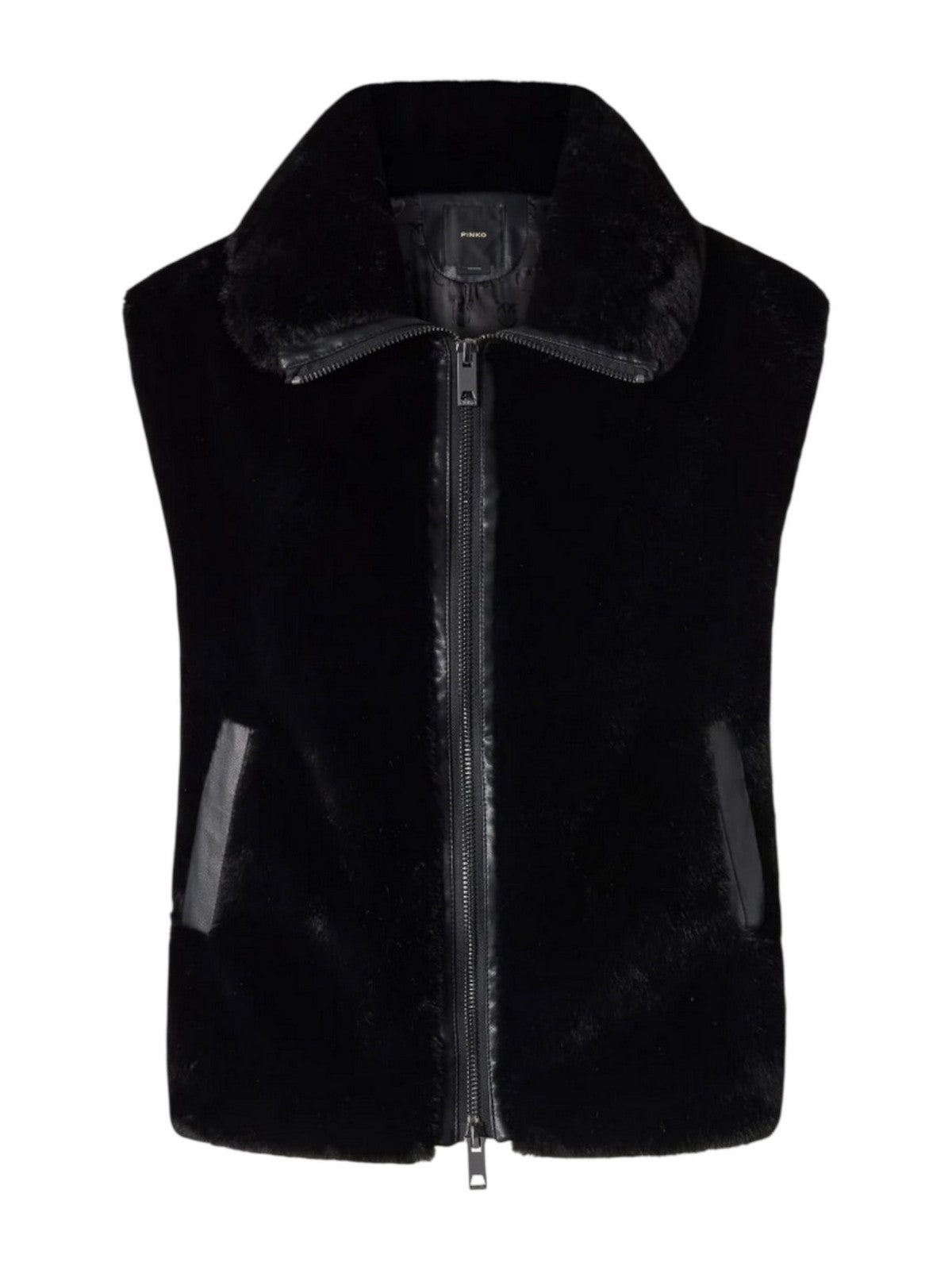 PINKO Pelliccia Donna DEYN GILET 105107-A2WN Z99 NERO LIMOUSINE