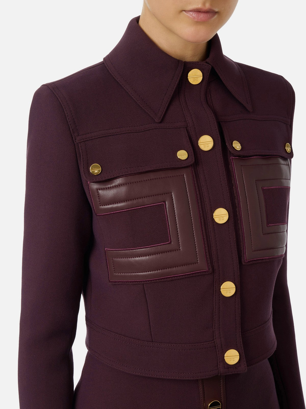 ELISABETTA FRANCHI Women's jacket gi15957e2 e4 merlot