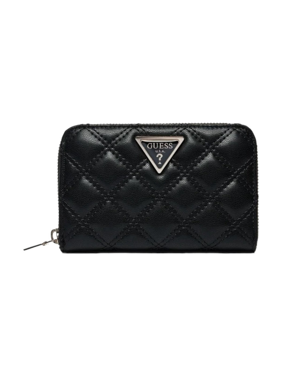 Guess Women's Wallet Didi Slg Gran cremallera en SWQG87 48400 Bla Black