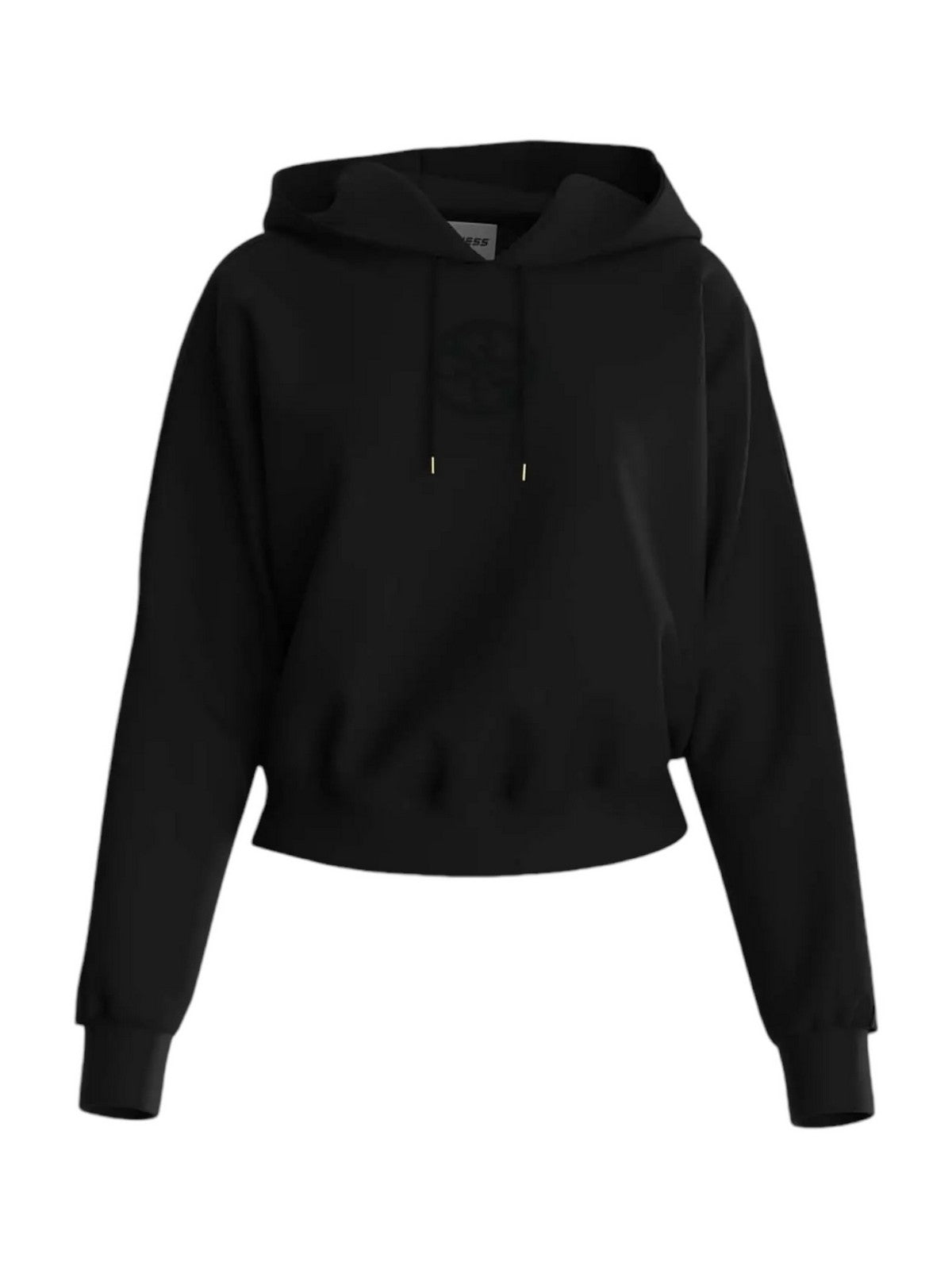 GUESS Felpa Donna STACIE HOODED SWEATSHIRT V4BQ00 KC5O0 JBLK Nero gioboutiqueweb