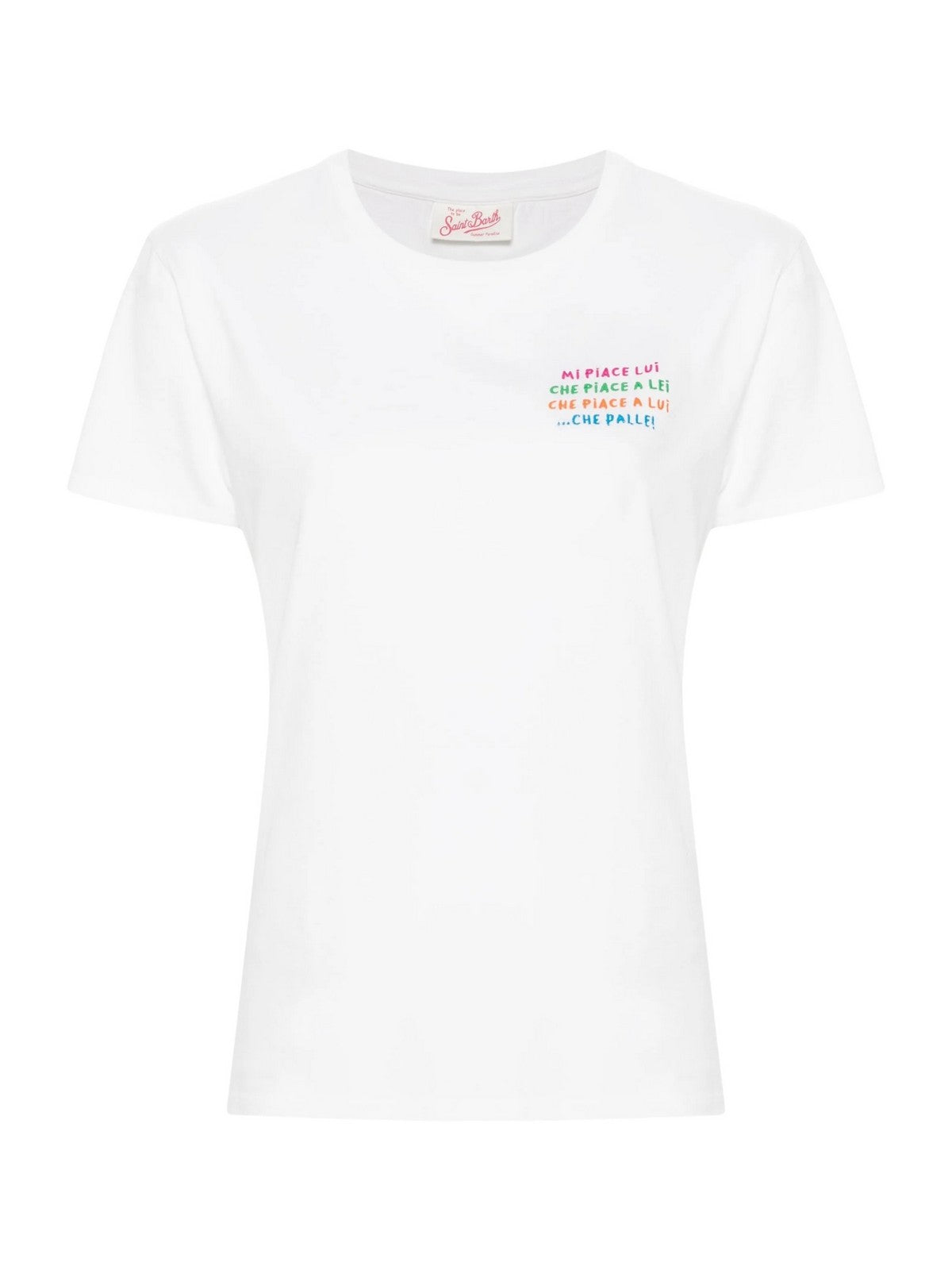 T-shirt MC2 Saint Barth i Poly Women Emilie 09840F White