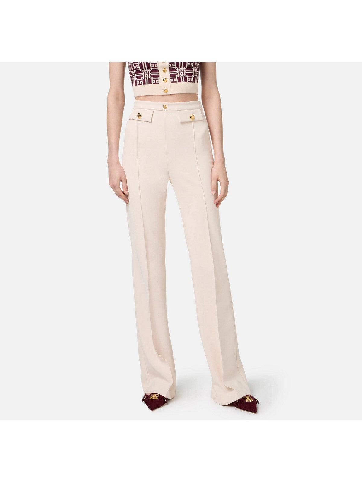 ELISABETTA FRANCHI PA02546E2 193 white trousers