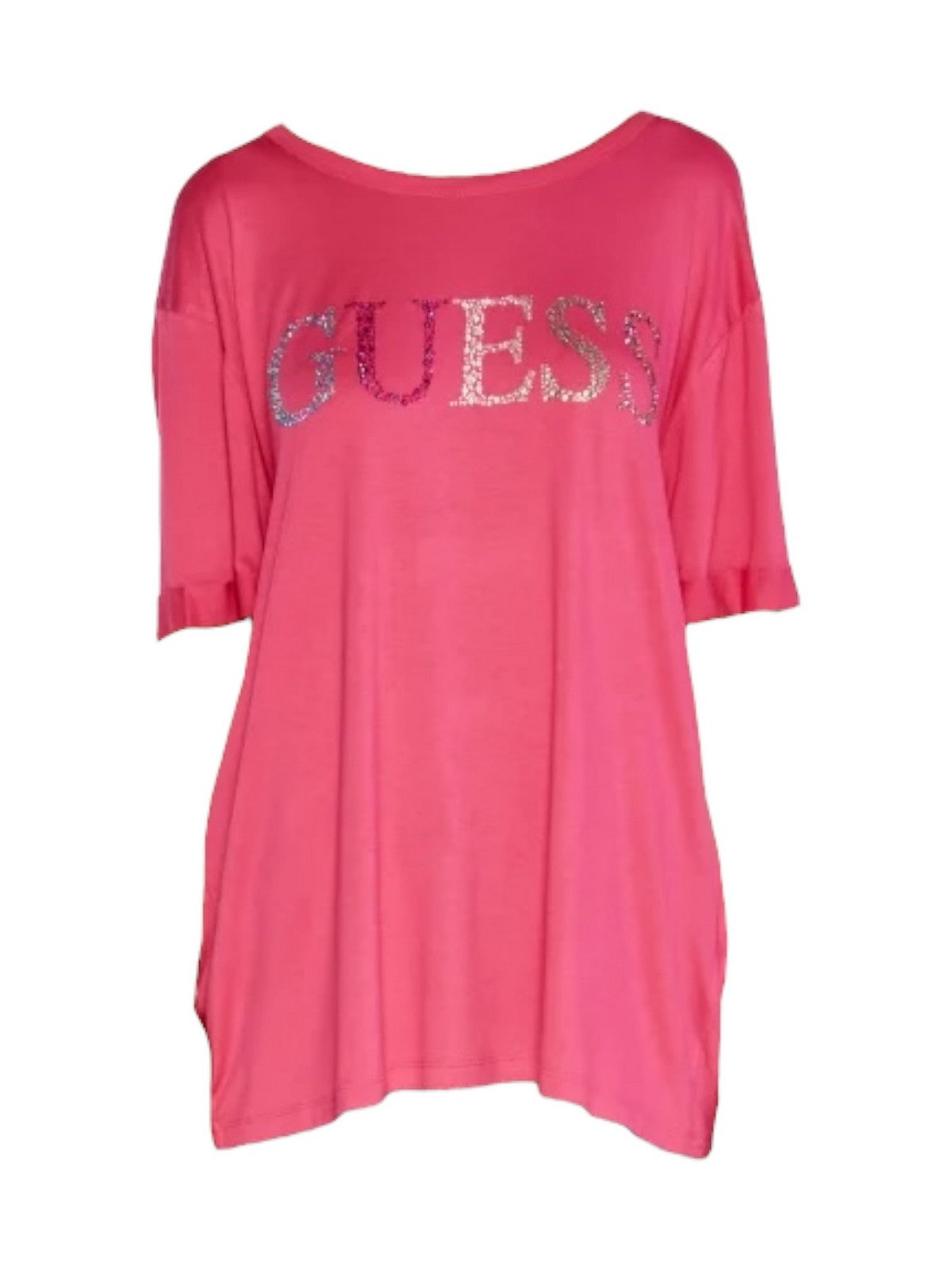 GUESS BEACHWEAR T-shirts et polos pour femmes t-shirt E4GI02 K68D2 G6H0 Rose