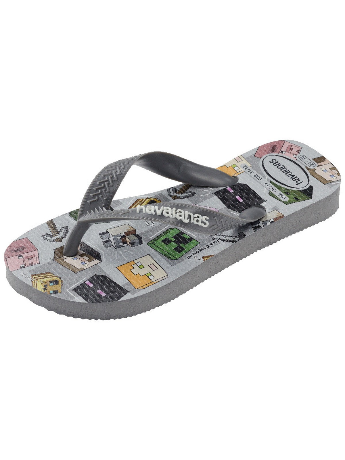 HAVAIANAS Infradito Bambini e ragazzi Hav. Kids minecraft 4145125.5178 Grigio gioboutiqueweb