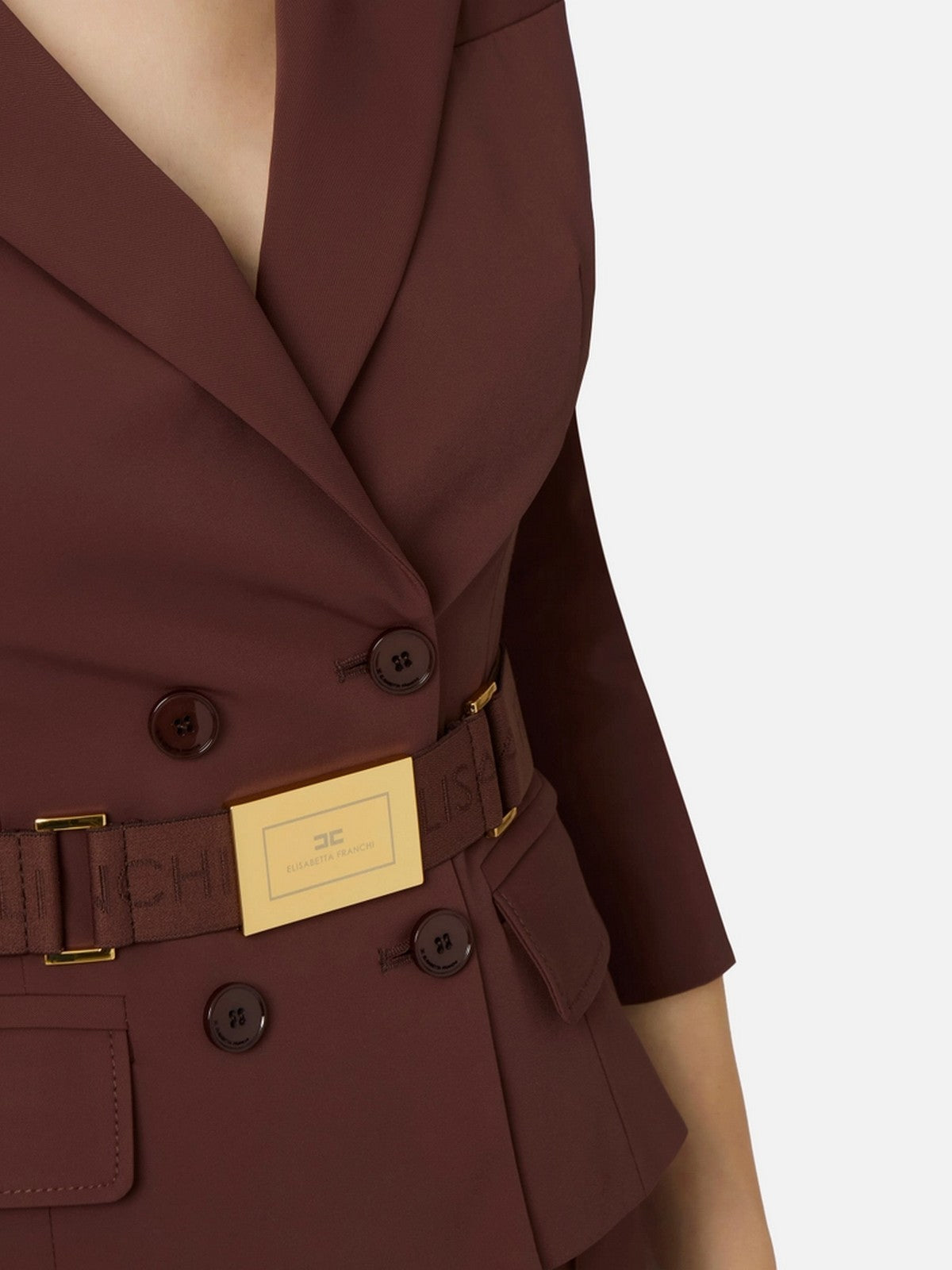 ELISABETTA FRANCHI Giacca Donna  GI22461E2 644 CACAO