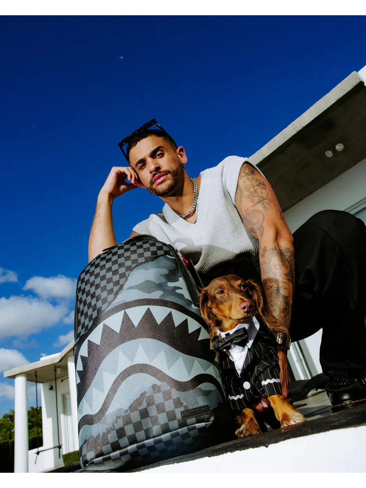 SPRAYGROUND Backpack Men's Split Up Camo Tear Backpack 910B6023NSZ GREEN