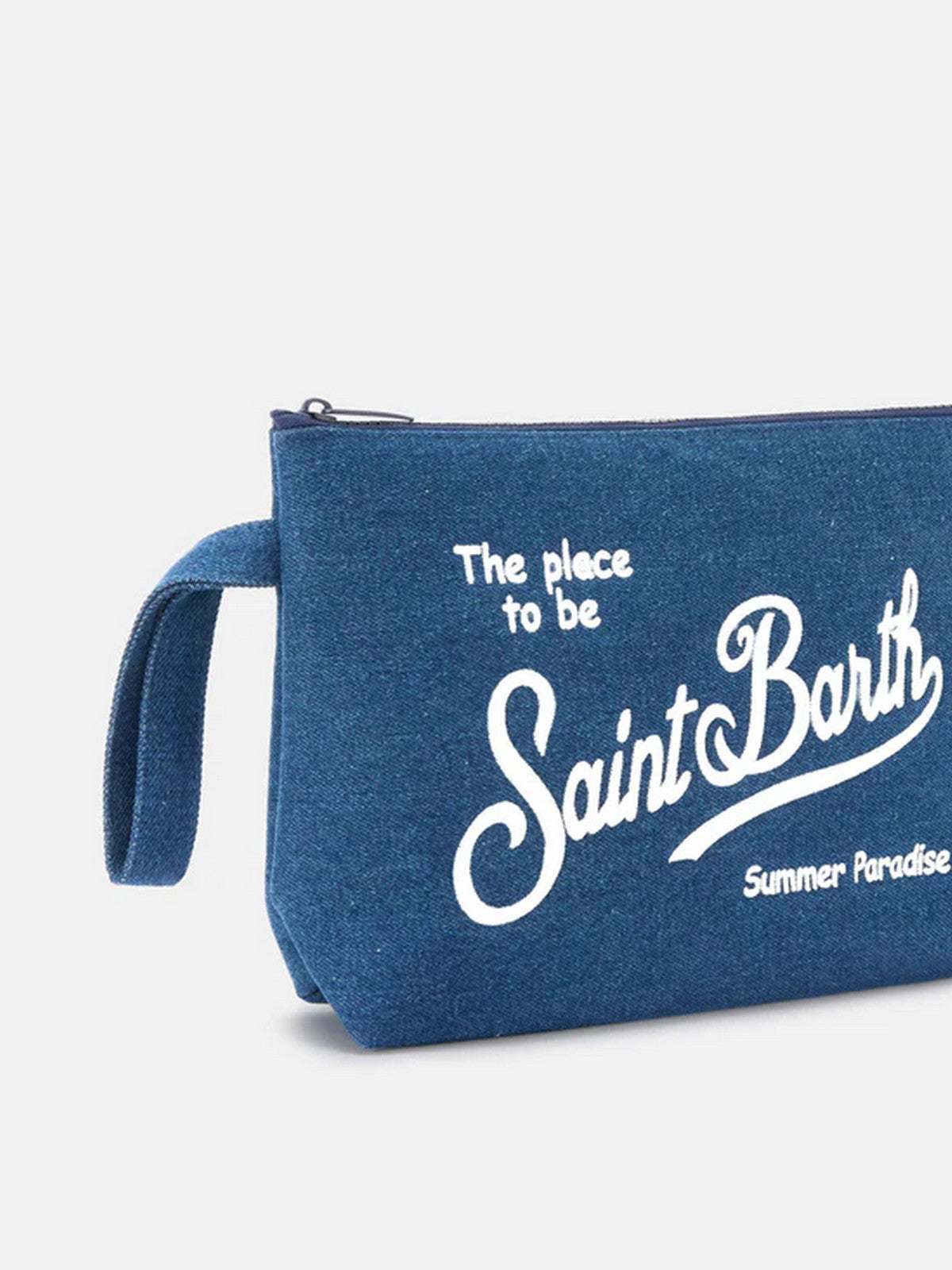 MC2 SAINT BARTH Pochette Unisex adulto  ALINE DENIM L 00436L DENIM EMB