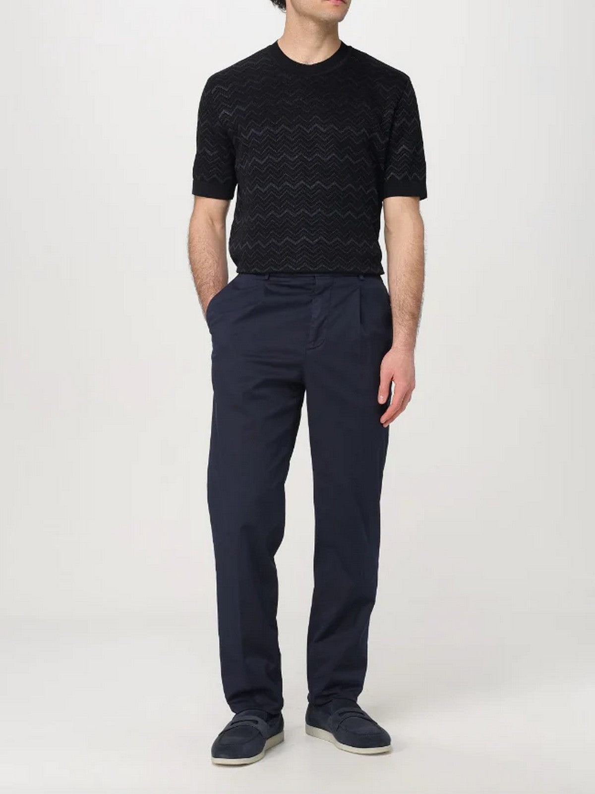 MISSONI T-shirt Uomo  US25SL03-BK0040 S91NF BLK/BLUE TONES