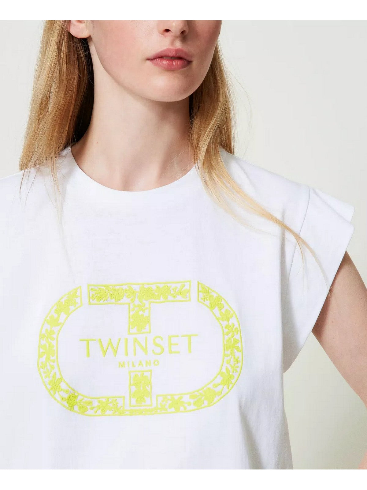 TWINSET T-Shirt et Polo Femme 241TP2213 11466 Blanc