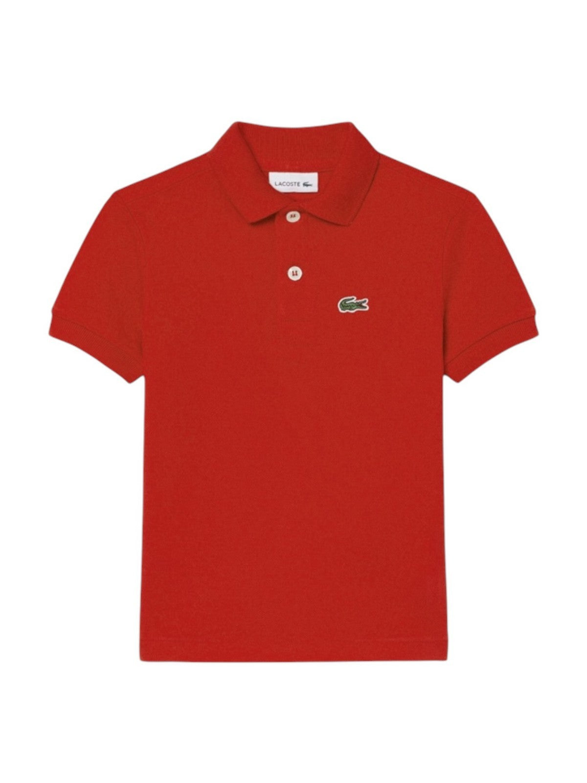 LACOSTE KIDS Polo Unisex bambino LCB NON-ORGANIC PETIT PIQUE PO 847354 RCJ Rosso