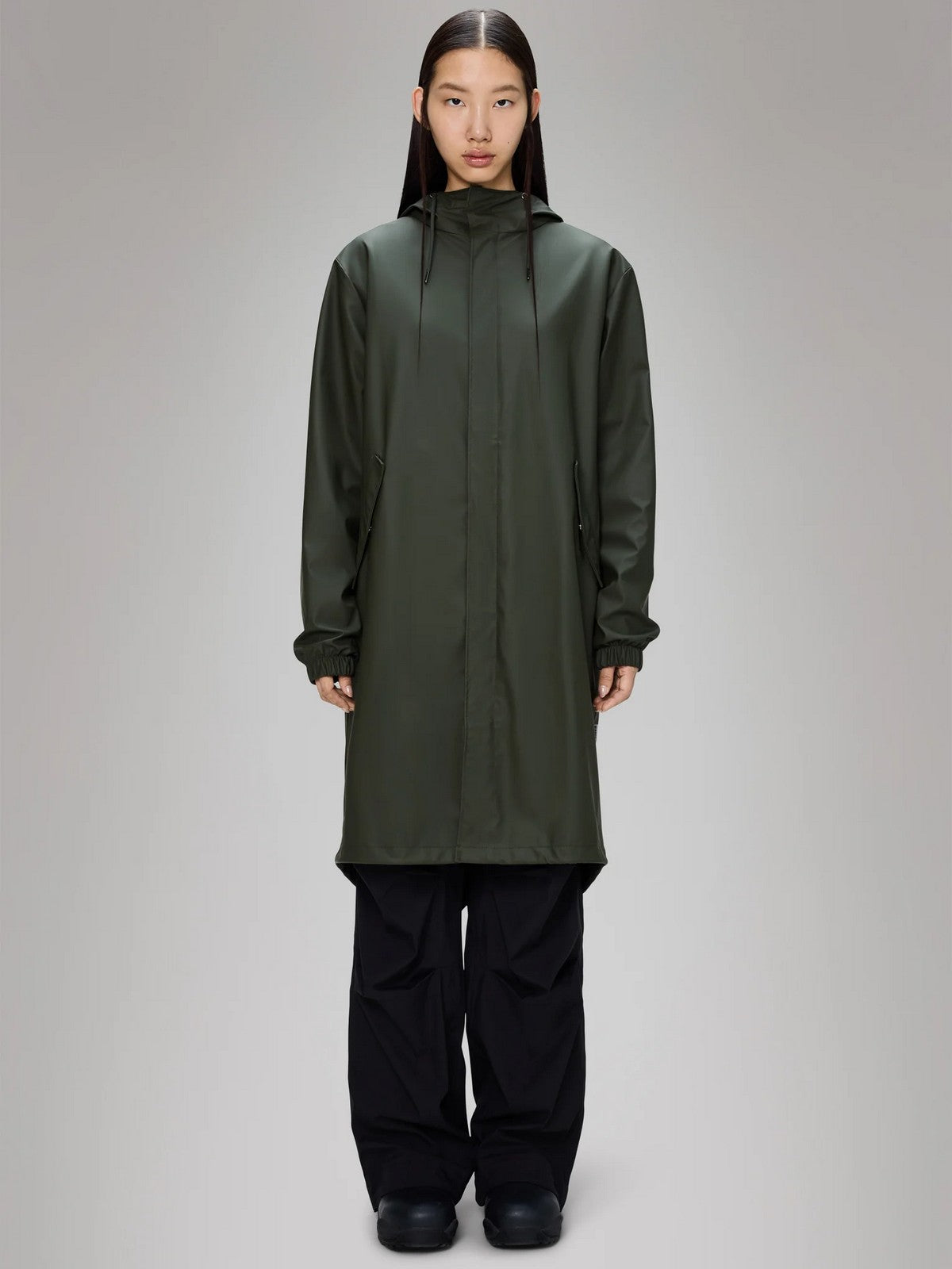 RAINS Giubbino Unisex adulto Fishtail Parka W3 18140 03 Green GREEN