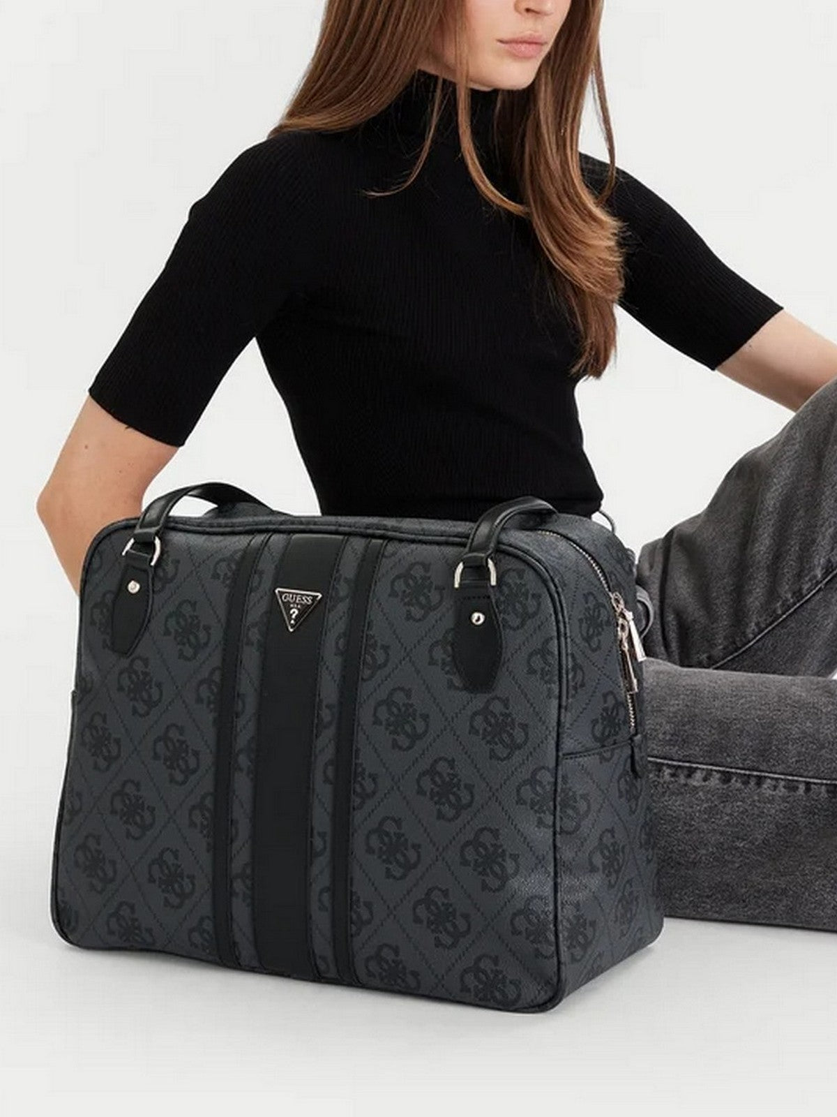 GUESS Valigie e Trolley Donna ERENIA TOTE TWSO78 38916 CLO COAL LOGO