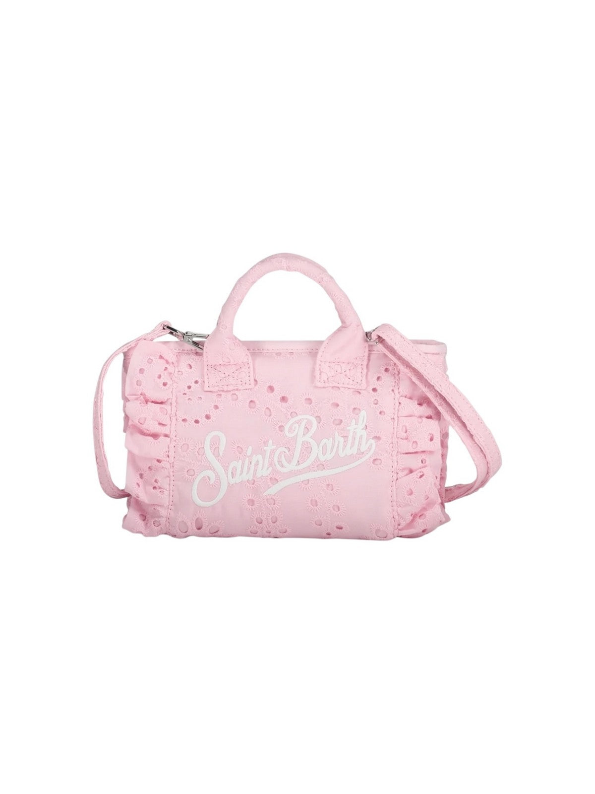 MC2 SAINT BARTH Borsa Donna  VANITY MINI VOLANT 02531L COTTON FLOWER EMBROIDERY 21 EMB