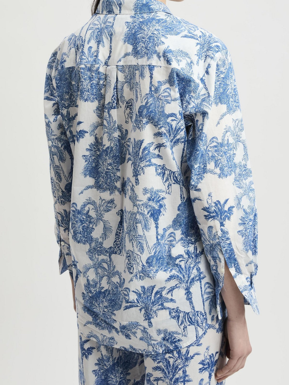 MC2 SAINT BARTH Camicia Donna  BRIGITTE 01288L COTTON JUNGLE OCEANIA 01