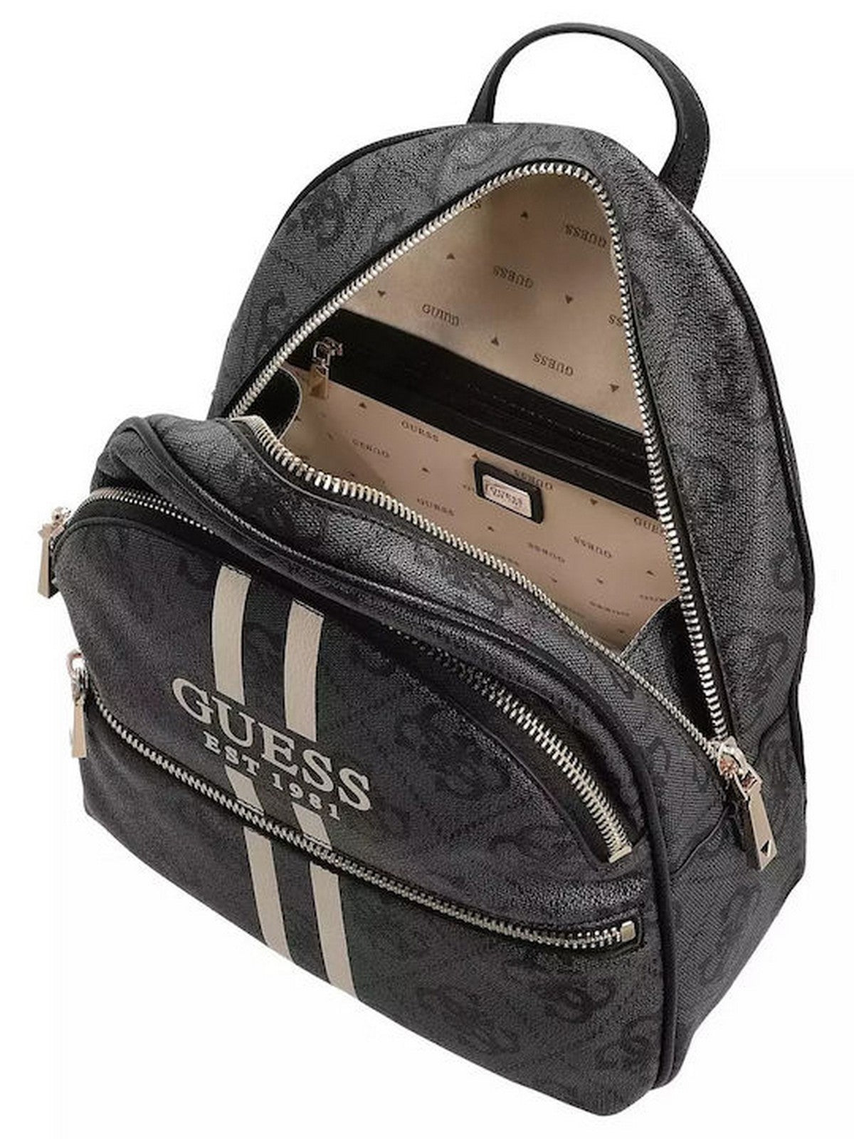 GUESS Zaino Donna MANHATTAN II LARGE BACKPACK HWOS71 18330 CLO COAL LOGO