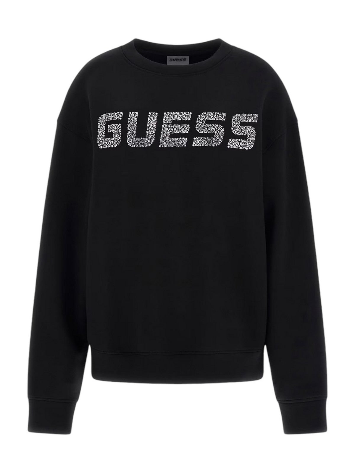 GUESS Felpa Donna CECILIA CN SWEATSHIRT V4BQ15 K7UW2 JBLK Nero gioboutiqueweb