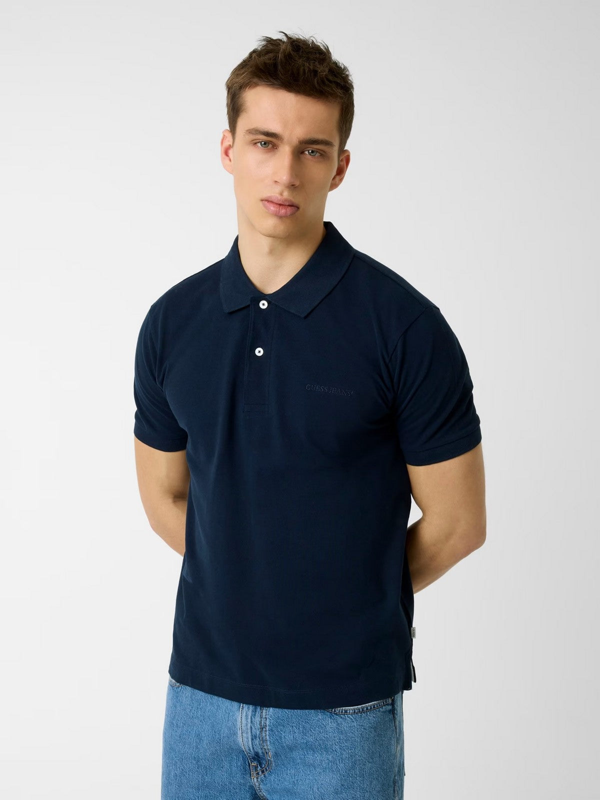 GUESS Polo Uomo GJ SS EMBRO LOGO POLO M4BP29 KCJV1 A71W DARING OCEAN