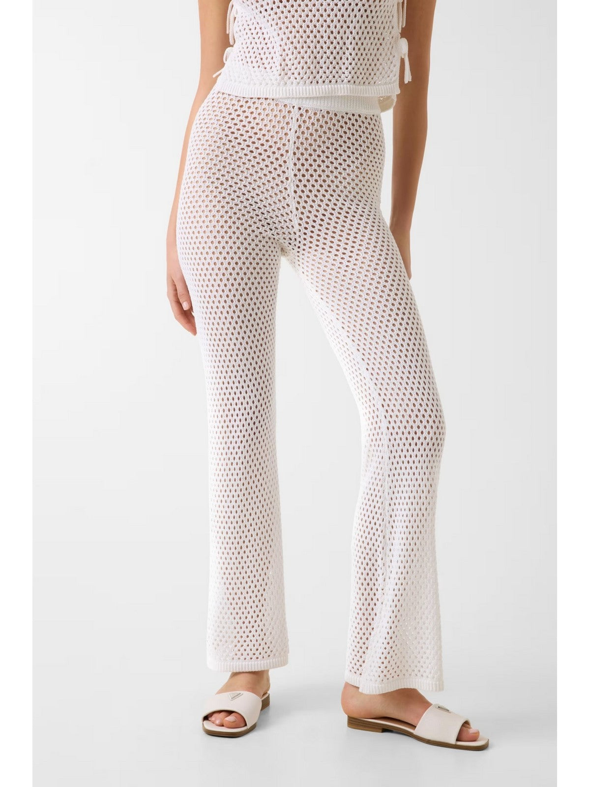 GUESS BEACHWEAR Pantalone Donna LUNA PANT SWRT E6GB05 Z5632 G1CR PALE PEARL