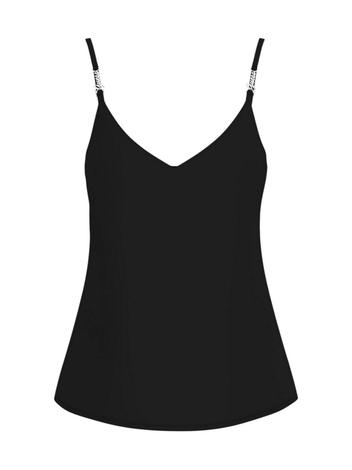 GUESS Top Donna NEW SL CAROLINE LOGO TANK W6GH30 W1845 JBLK Jet Black A996