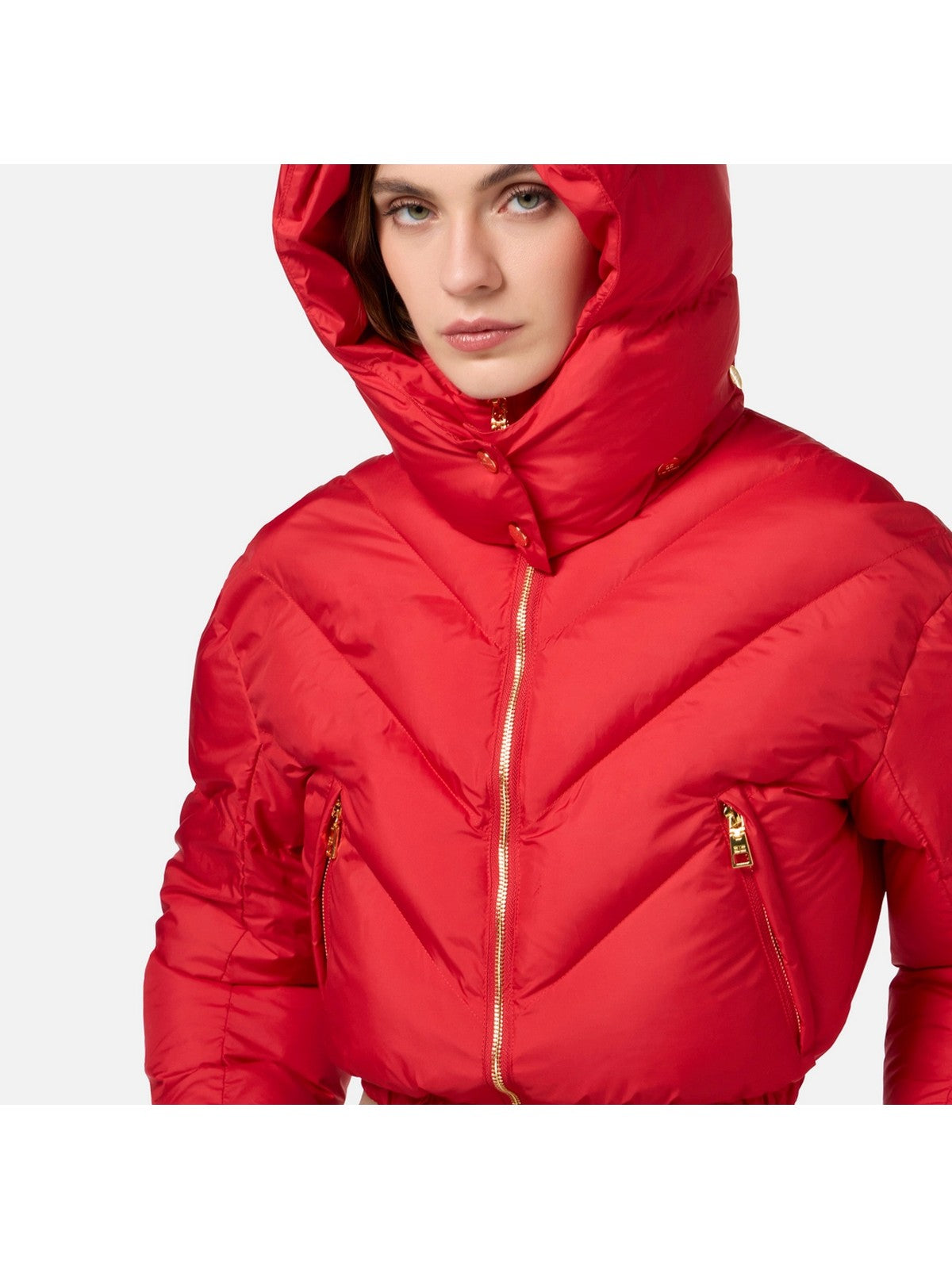 ELISABETTA FRANCHI Women's down jacket PI73D46E2 CG5 Red