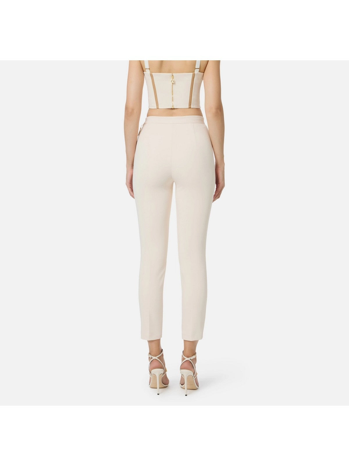 ELISABETTA FRANCHI Pantalone Donna  PA12056E2 DZ9 MILK gioboutiqueweb