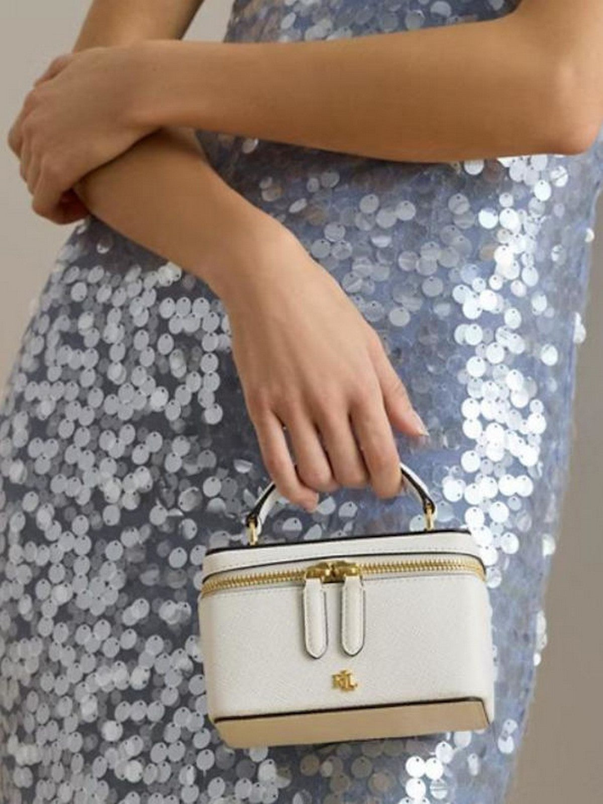 LAUREN RALPH LAUREN Borsa Donna HALLEE-CROSSBODY-SMALL 431P10144 002 WHITE