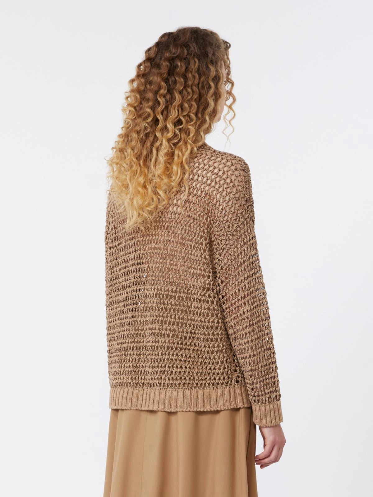 MAX MARA WEEKEND Maglia Donna WKDONIRICA 2615361152600 002 CUOIO gioboutiqueweb