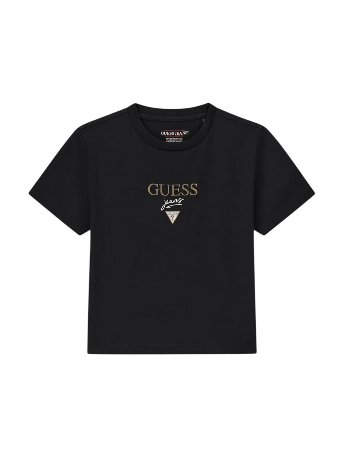 GUESS T-shirt Donna GJ SS CN BABY BAKER TEE W6RI15 J1314 JBLK Jet Black A996