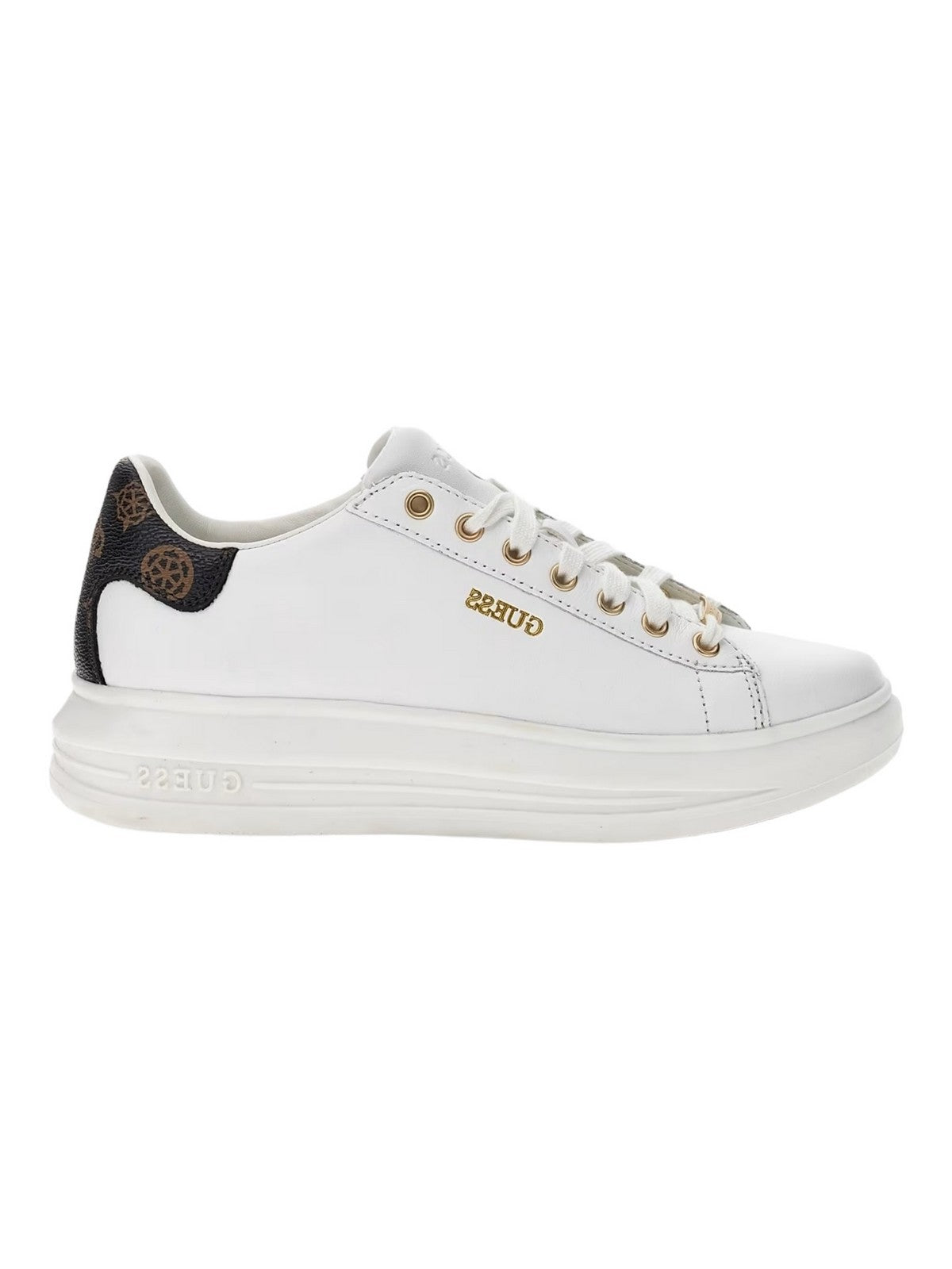 Zgadnij Sneaker Woman Vibo Fl8vib Lea12 White White