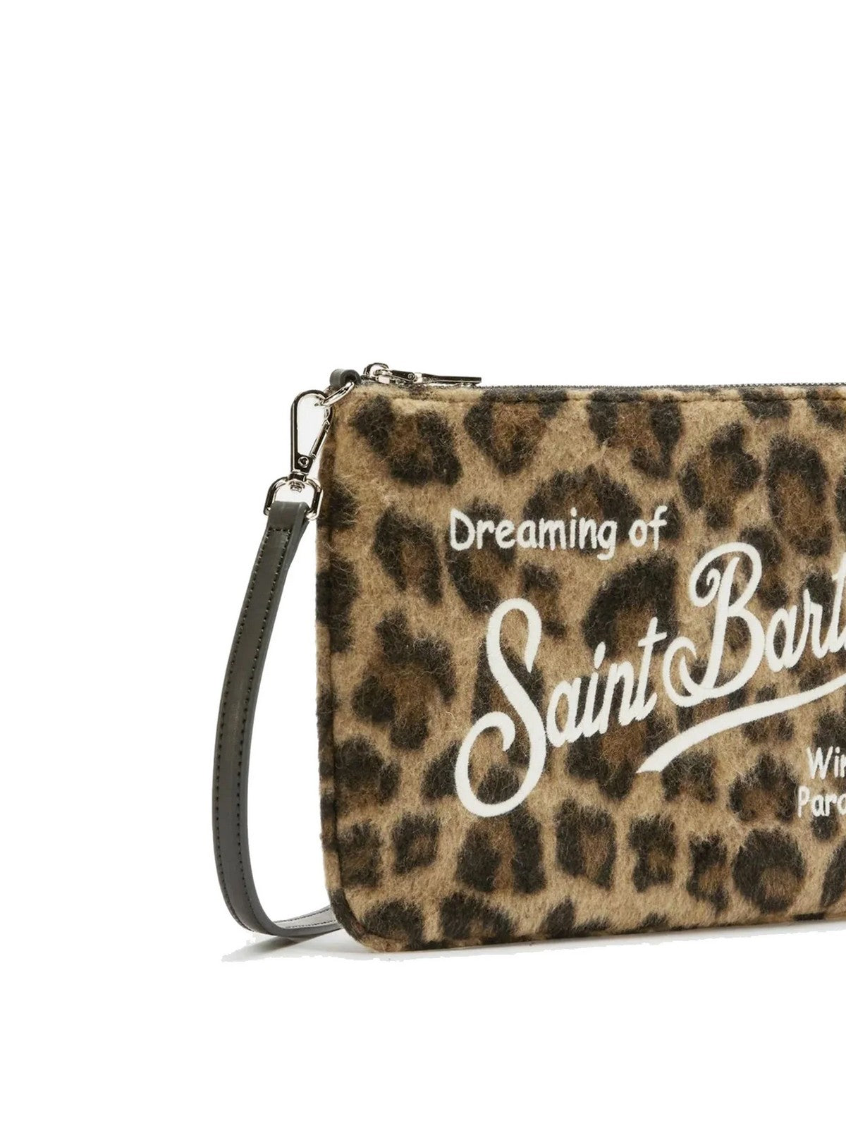MC2 SAINT BARTH Pochette Donna  PARISIENNE MINI FELT 00223I LEOPARD MIDI 18 EMB