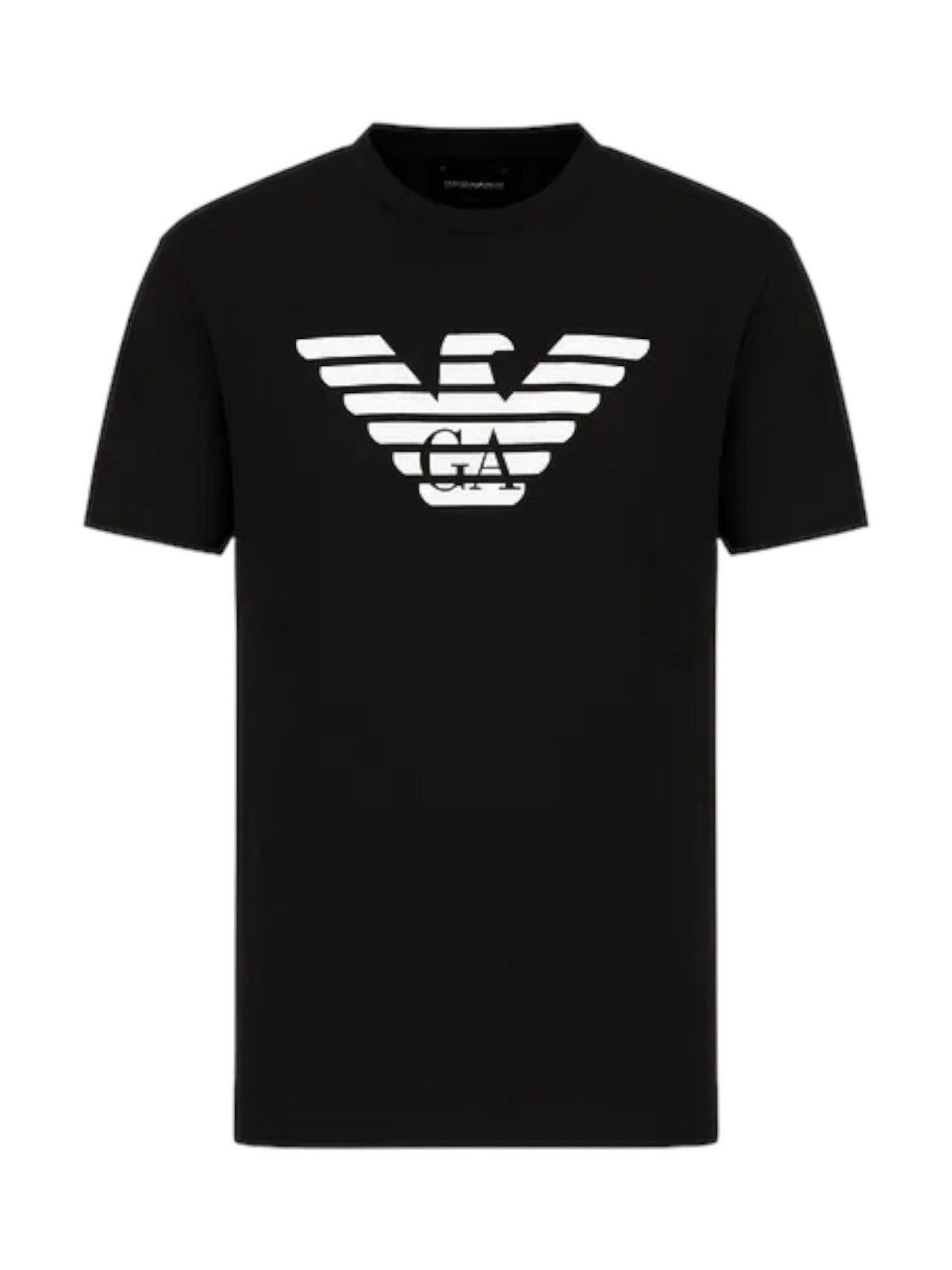 Emporio Armani Camisetas y poste para hombres 8n1tn5 1Jpzz 0022 Negro