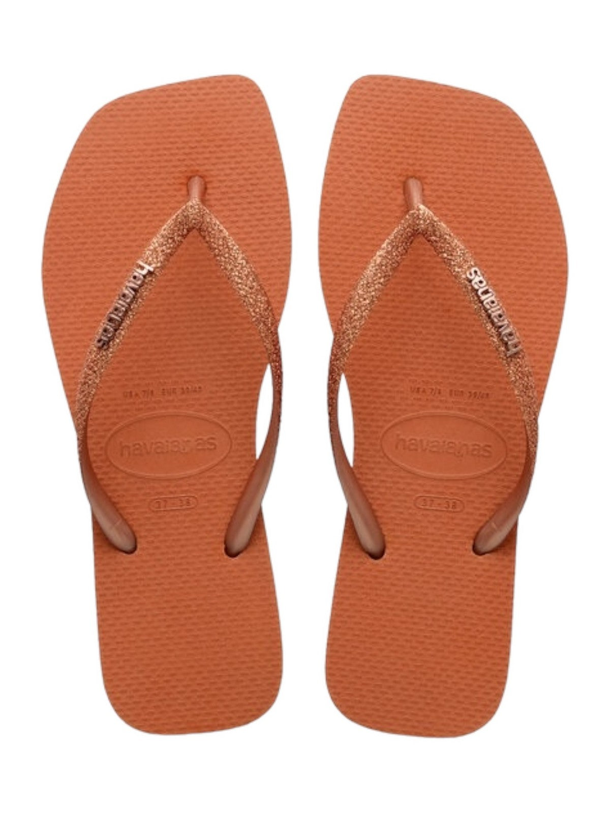 Havaianas Flip Flops Frau hav. Square Glitter 4148102.4919 Orange